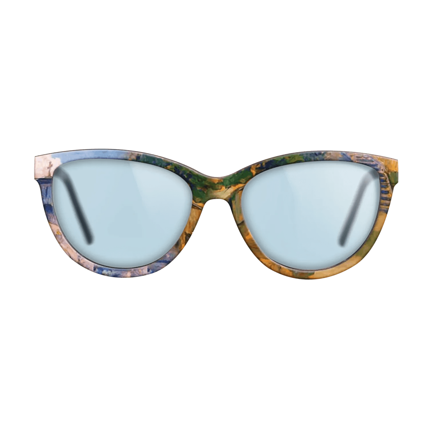 Oil Painting on Straight Grain Walnut: Rococo - Namaiesti Monastery, 1901 - Nicolae Vermont - The Maiden - Cat - 776 - SIRIS wood optic