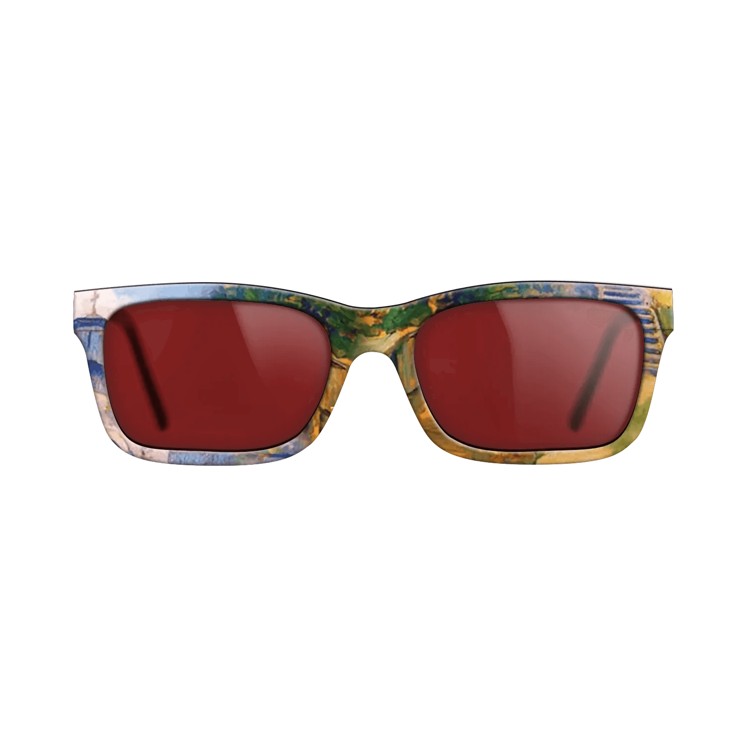 Oil Painting on Straight Grain Walnut: Rococo - Namaiesti Monastery, 1901 - Nicolae Vermont - The Sage - Rectangle - 776 - SIRIS wood optic