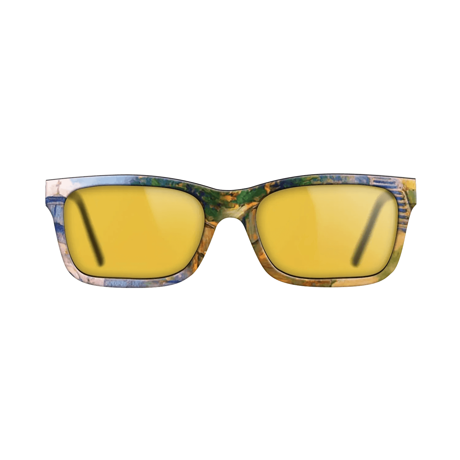 Oil Painting on Straight Grain Walnut: Rococo - Namaiesti Monastery, 1901 - Nicolae Vermont - The Sage - Rectangle - 776 - SIRIS wood optic