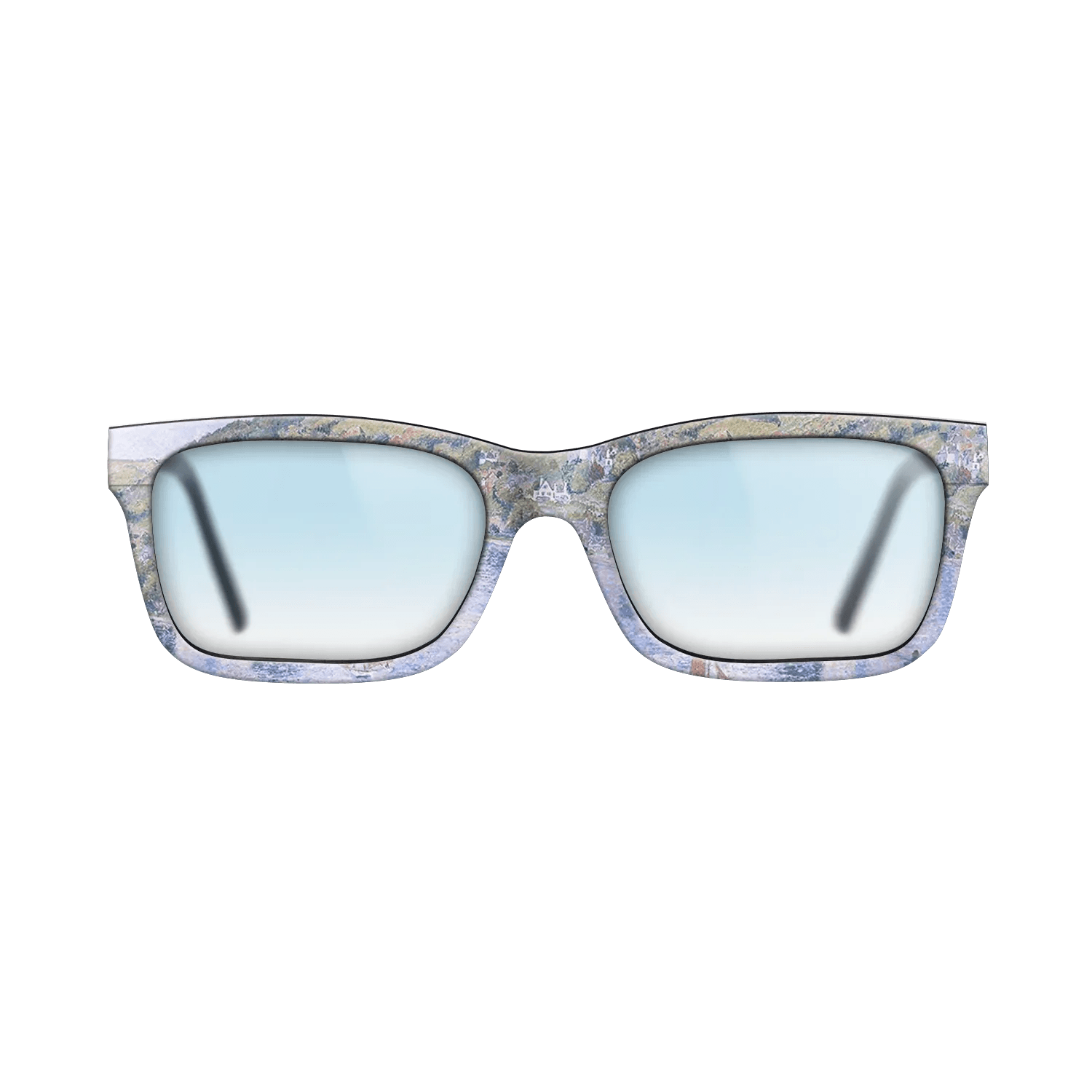 Oil Painting on Straight Grain Walnut: Rococo - On the Dart, 1922 - Lucien Pissarro - The Sage - Rectangle - 1415 - SIRIS wood optic