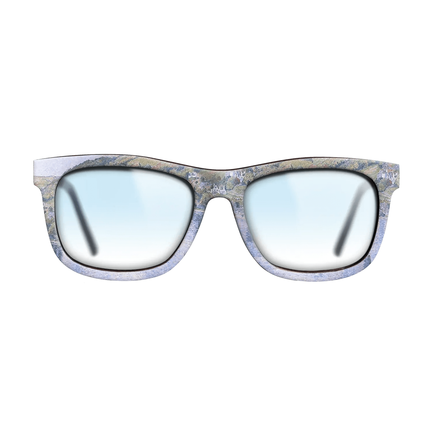 Oil Painting on Straight Grain Walnut: Rococo - On the Dart, 1922 - Lucien Pissarro - The Hero - Square - 1415 - SIRIS wood optic