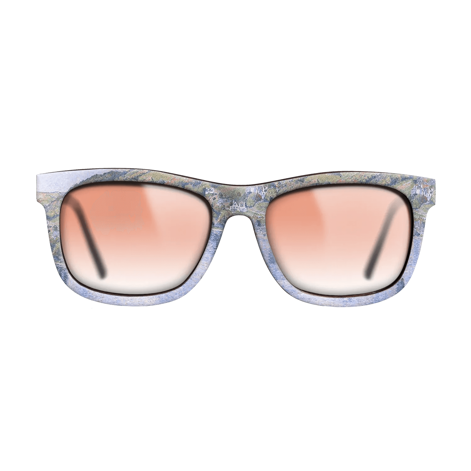 Oil Painting on Straight Grain Walnut: Rococo - On the Dart, 1922 - Lucien Pissarro - The Hero - Square - 1415 - SIRIS wood optic