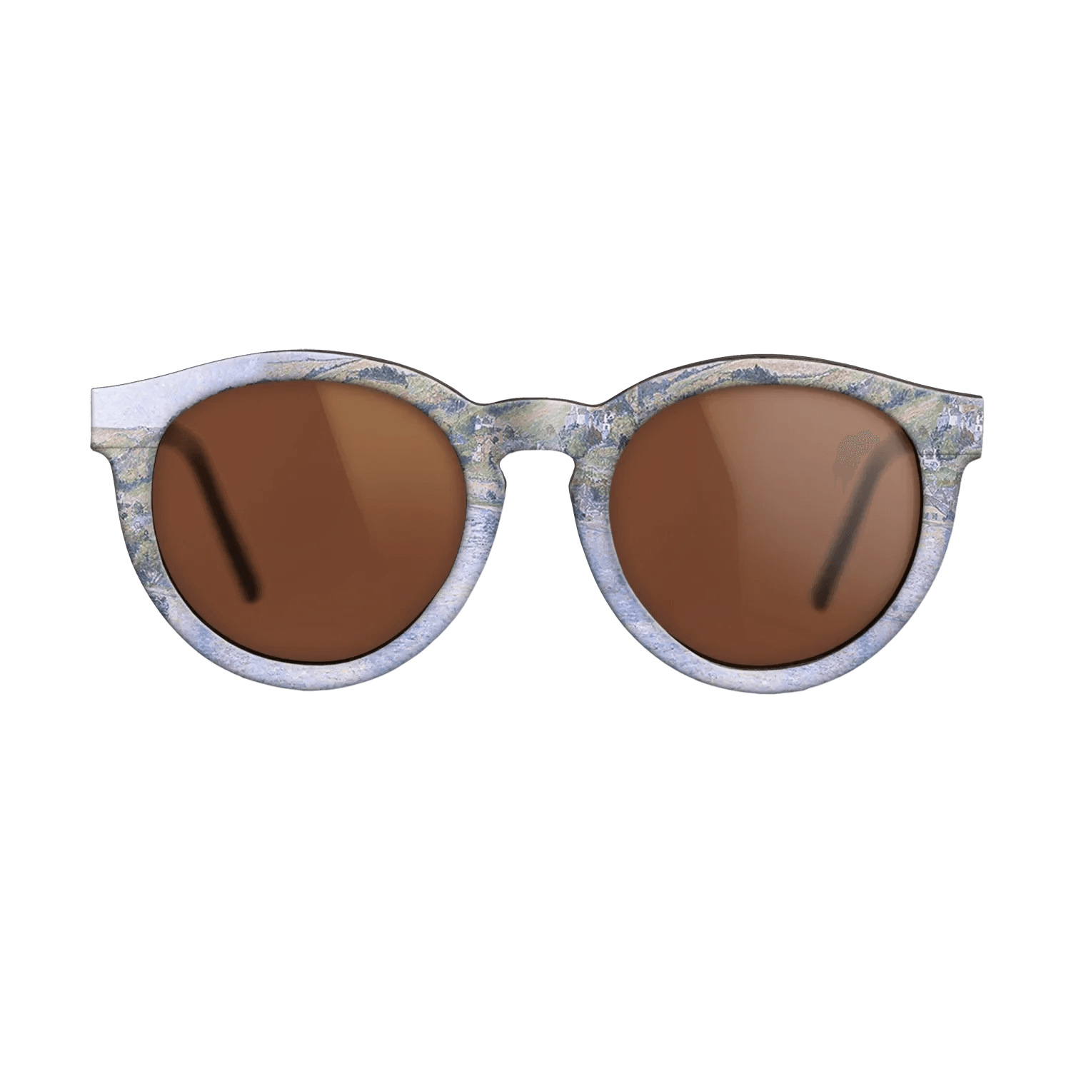 Oil Painting on Straight Grain Walnut: Rococo - On the Dart, 1922 - Lucien Pissarro - The Rebel - Round - 1415 - SIRIS wood optic