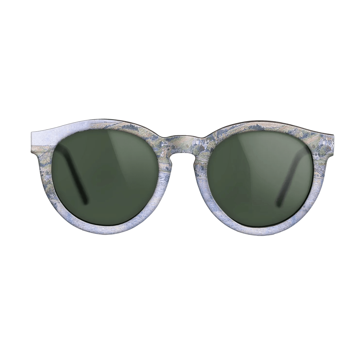 Oil Painting on Straight Grain Walnut: Rococo - On the Dart, 1922 - Lucien Pissarro - The Rebel - Round - 1415 - SIRIS wood optic