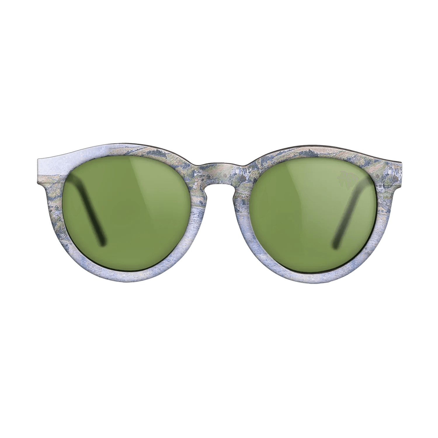 Oil Painting on Straight Grain Walnut: Rococo - On the Dart, 1922 - Lucien Pissarro - The Rebel - Round - 1415 - SIRIS wood optic