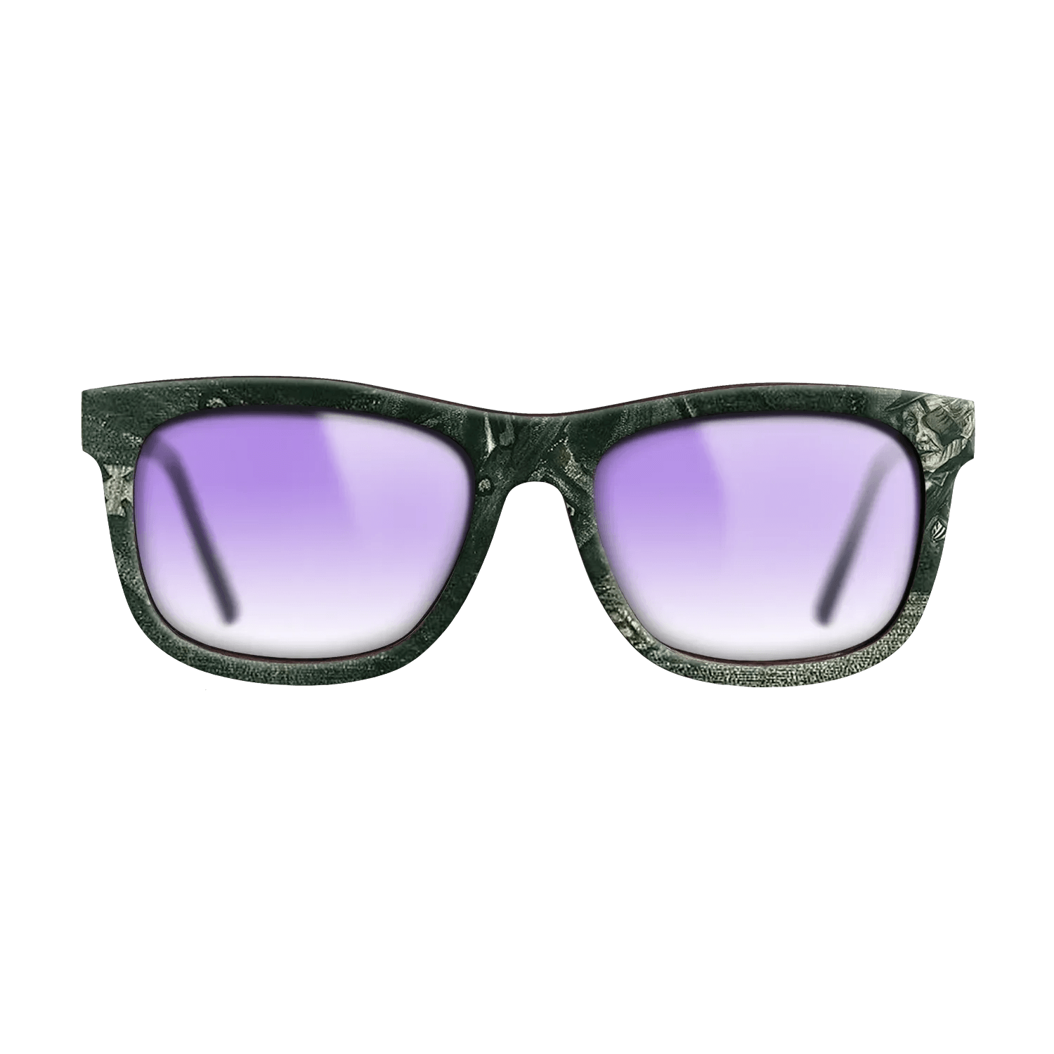 Oil Painting on Straight Grain Walnut: Rococo - Orphan Man in Sunday Clothes with Eye Bandage, 1882 - Vincent van Gogh - The Hero - Square - 1952 - SIRIS wood optic