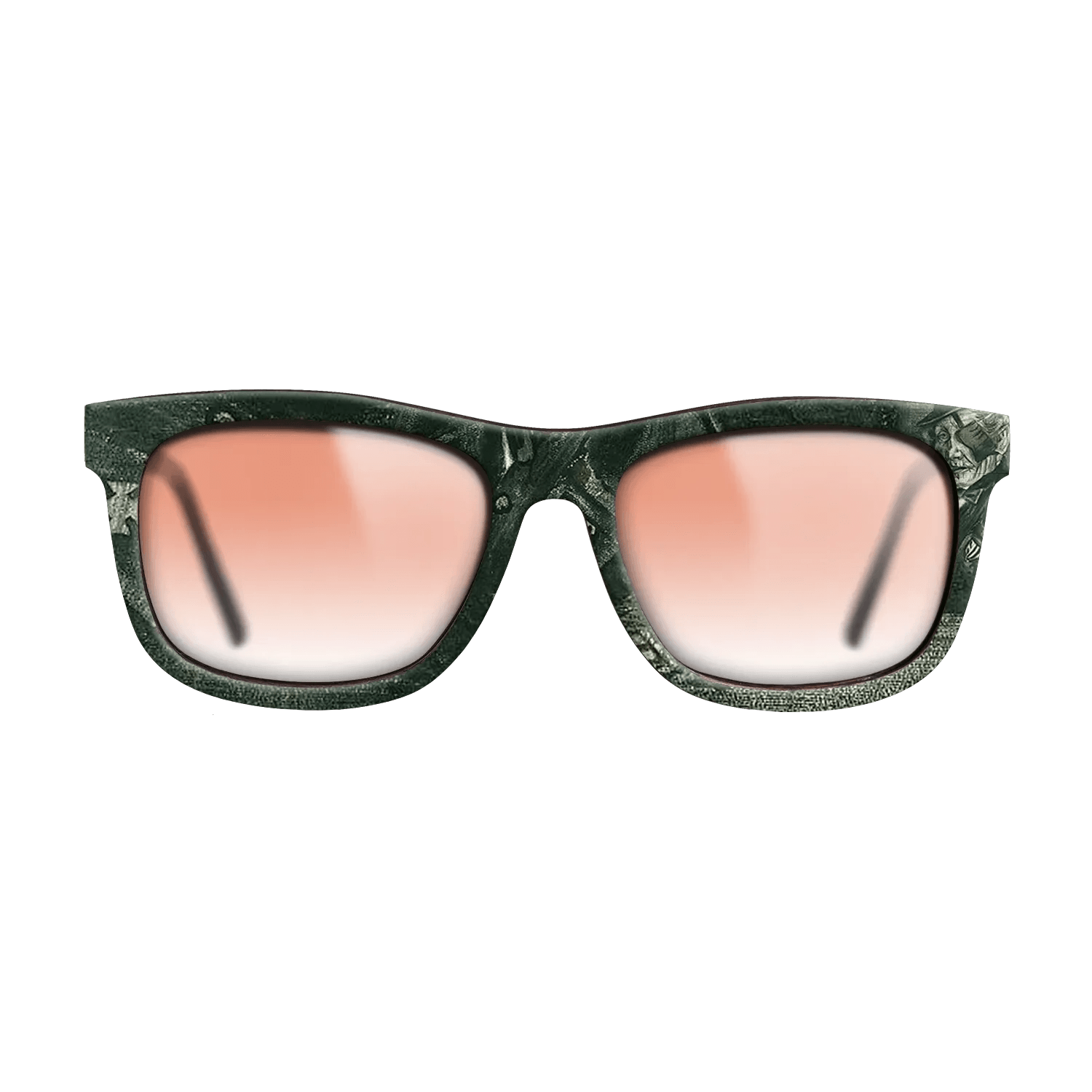 Oil Painting on Straight Grain Walnut: Rococo - Orphan Man in Sunday Clothes with Eye Bandage, 1882 - Vincent van Gogh - The Hero - Square - 1952 - SIRIS wood optic