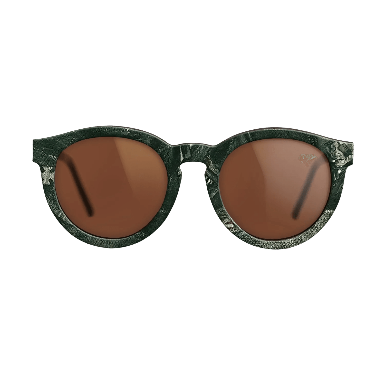 Oil Painting on Straight Grain Walnut: Rococo - Orphan Man in Sunday Clothes with Eye Bandage, 1882 - Vincent van Gogh - The Rebel - Round - 1952 - SIRIS wood optic