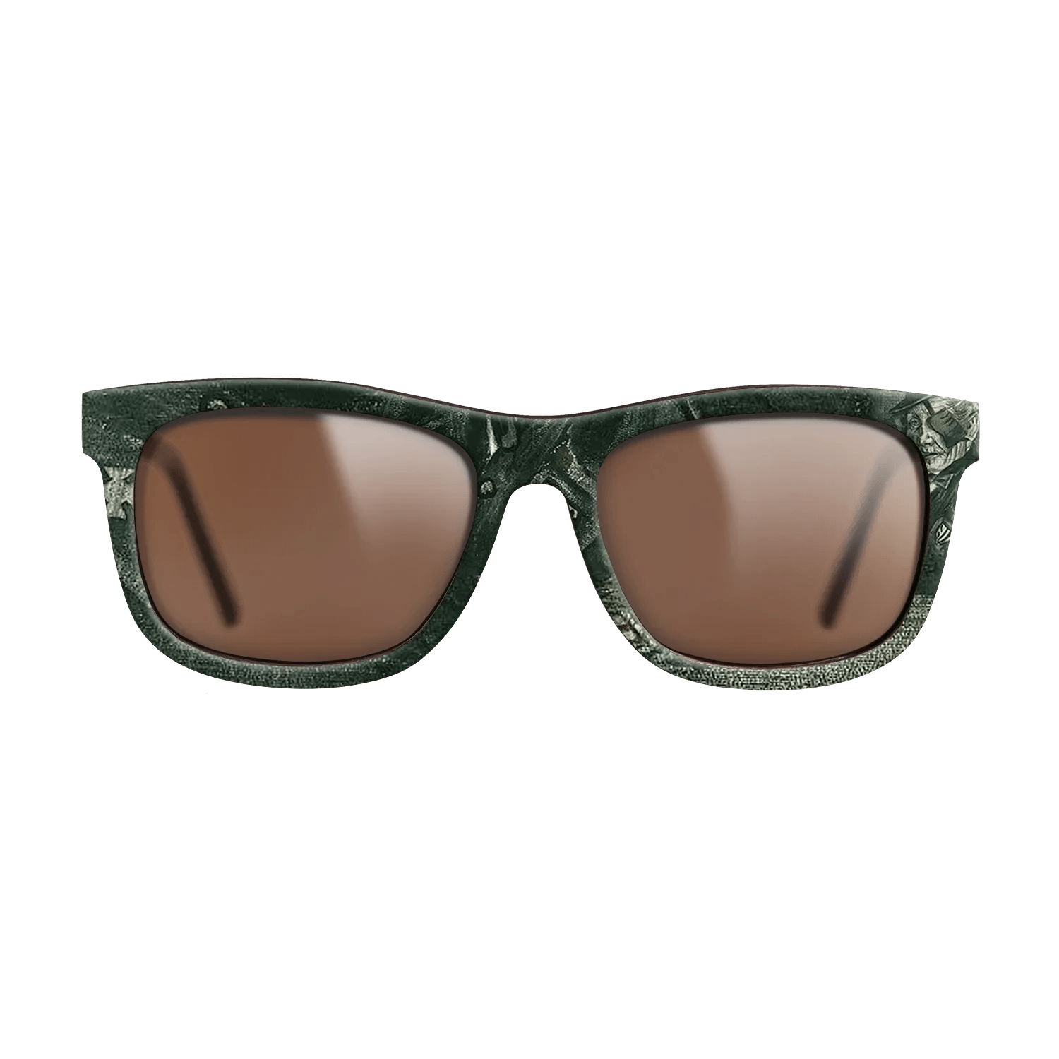 Oil Painting on Straight Grain Walnut: Rococo - Orphan Man in Sunday Clothes with Eye Bandage, 1882 - Vincent van Gogh - The Hero - Square - 1952 - SIRIS wood optic