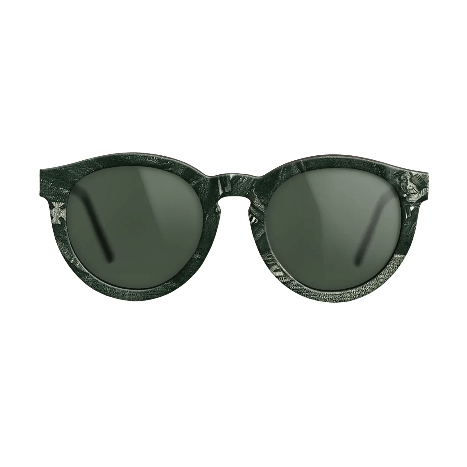 Oil Painting on Straight Grain Walnut: Rococo - Orphan Man in Sunday Clothes with Eye Bandage, 1882 - Vincent van Gogh - The Rebel - Round - 1952 - SIRIS wood optic