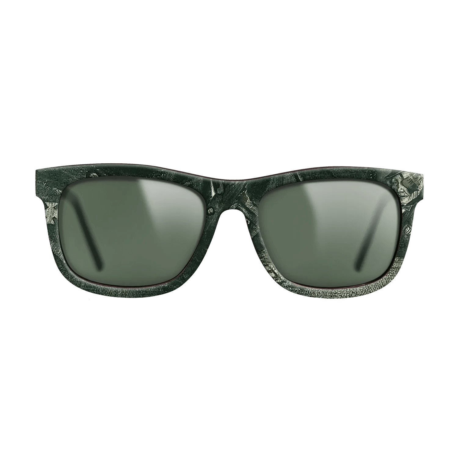 Oil Painting on Straight Grain Walnut: Rococo - Orphan Man in Sunday Clothes with Eye Bandage, 1882 - Vincent van Gogh - The Hero - Square - 1952 - SIRIS wood optic