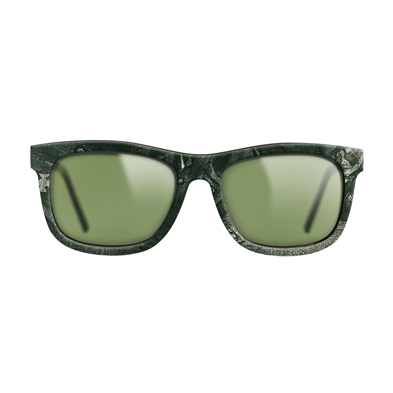 Oil Painting on Straight Grain Walnut: Rococo - Orphan Man in Sunday Clothes with Eye Bandage, 1882 - Vincent van Gogh - The Hero - Square - 1952 - SIRIS wood optic