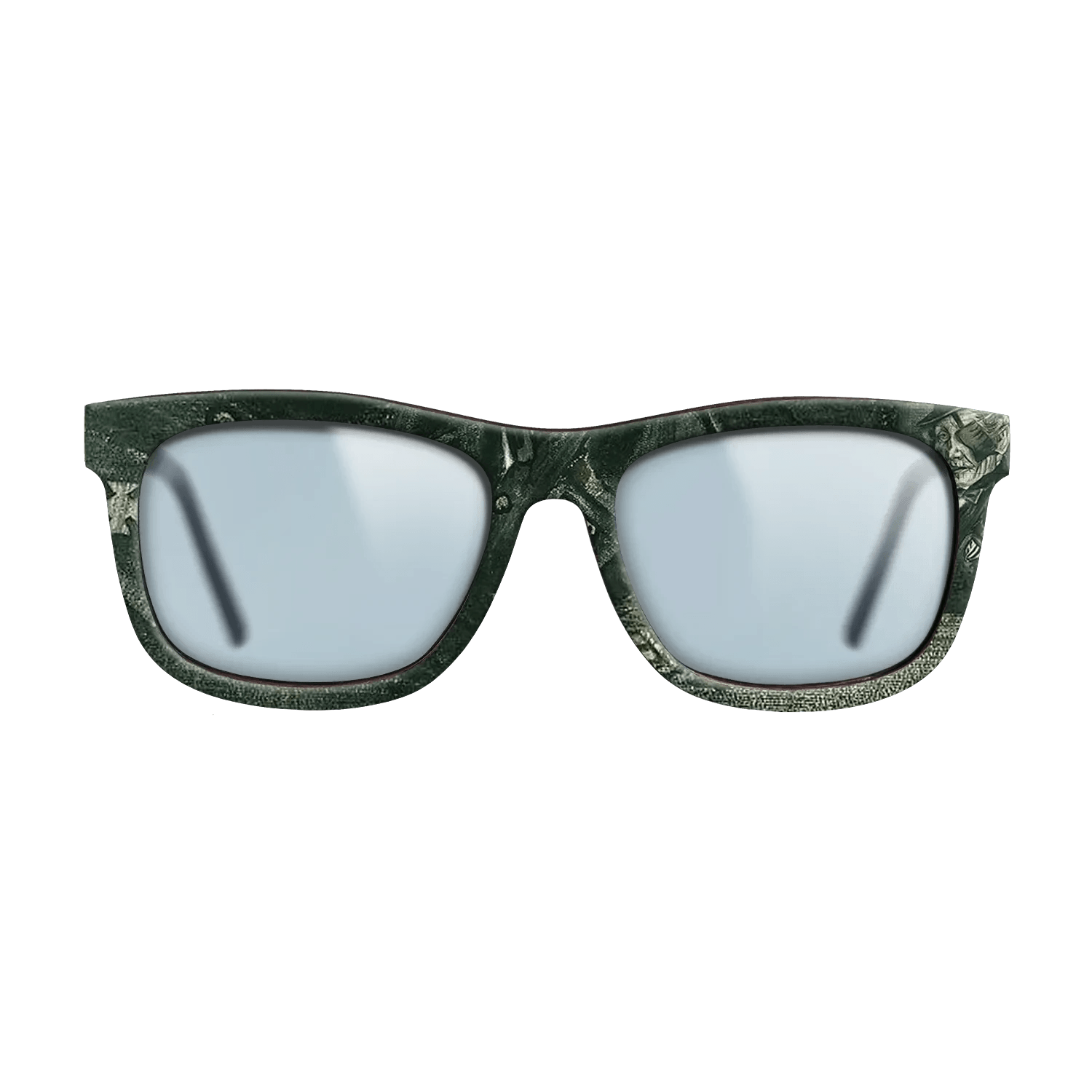 Oil Painting on Straight Grain Walnut: Rococo - Orphan Man in Sunday Clothes with Eye Bandage, 1882 - Vincent van Gogh - The Hero - Square - 1952 - SIRIS wood optic