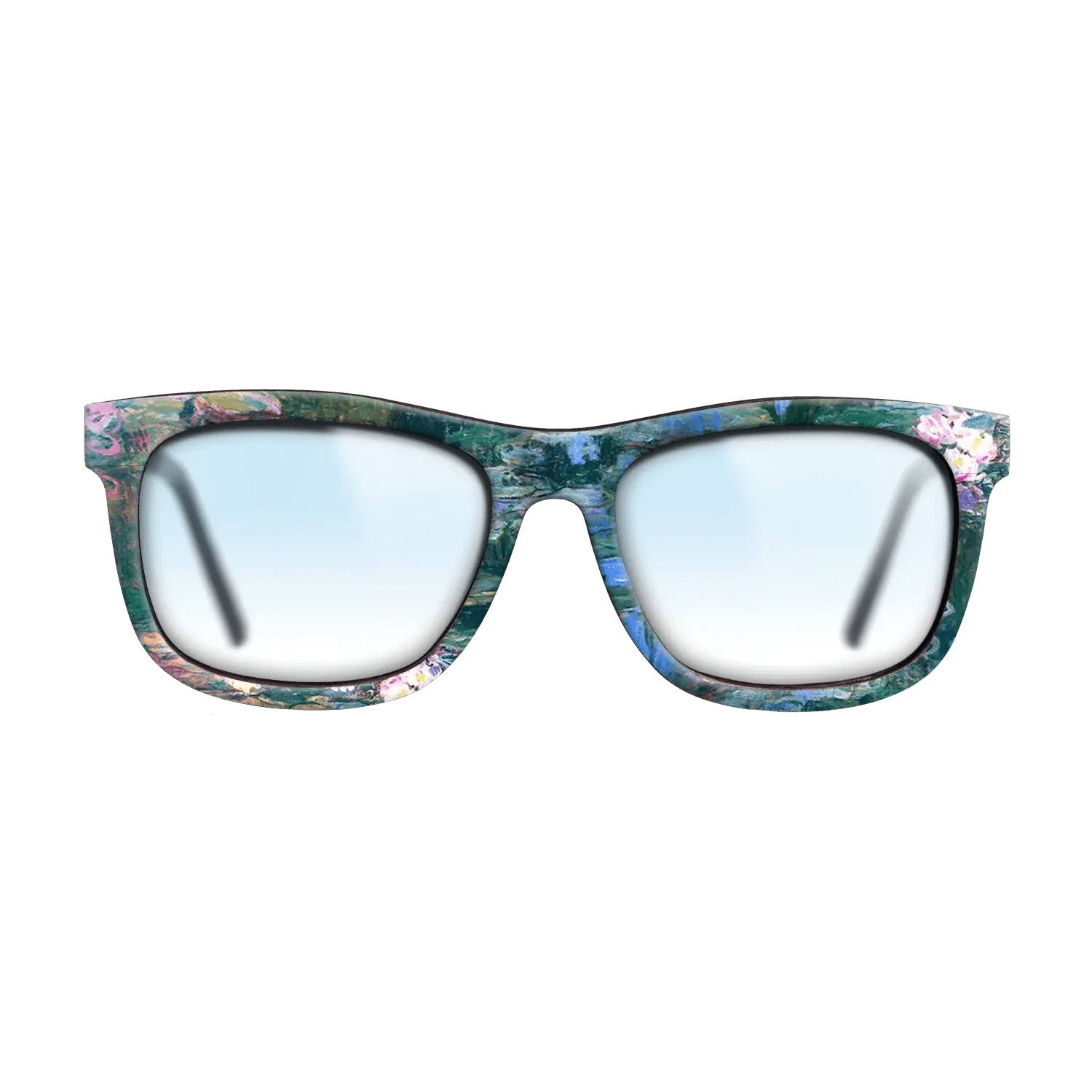 Oil Painting on Straight Grain Walnut: Rococo - Parliament, Reflections on the Thames, 1905 - Claude Monet - The Hero - Square - 1515 - SIRIS wood optic