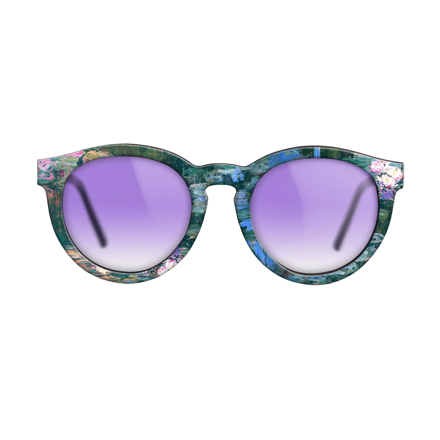 Oil Painting on Straight Grain Walnut: Rococo - Parliament, Reflections on the Thames, 1905 - Claude Monet - The Rebel - Round - 1515 - SIRIS wood optic