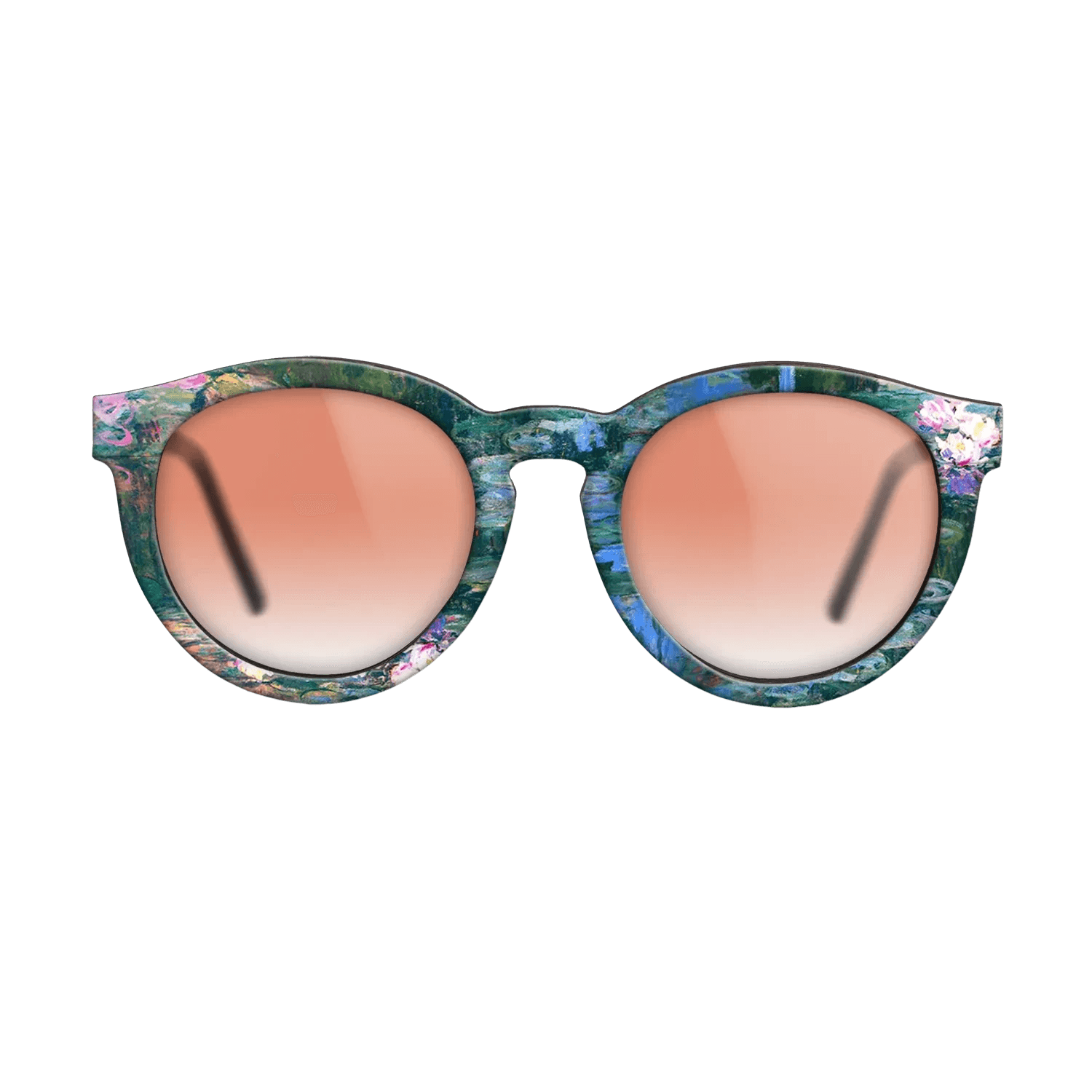 Oil Painting on Straight Grain Walnut: Rococo - Parliament, Reflections on the Thames, 1905 - Claude Monet - The Rebel - Round - 1515 - SIRIS wood optic