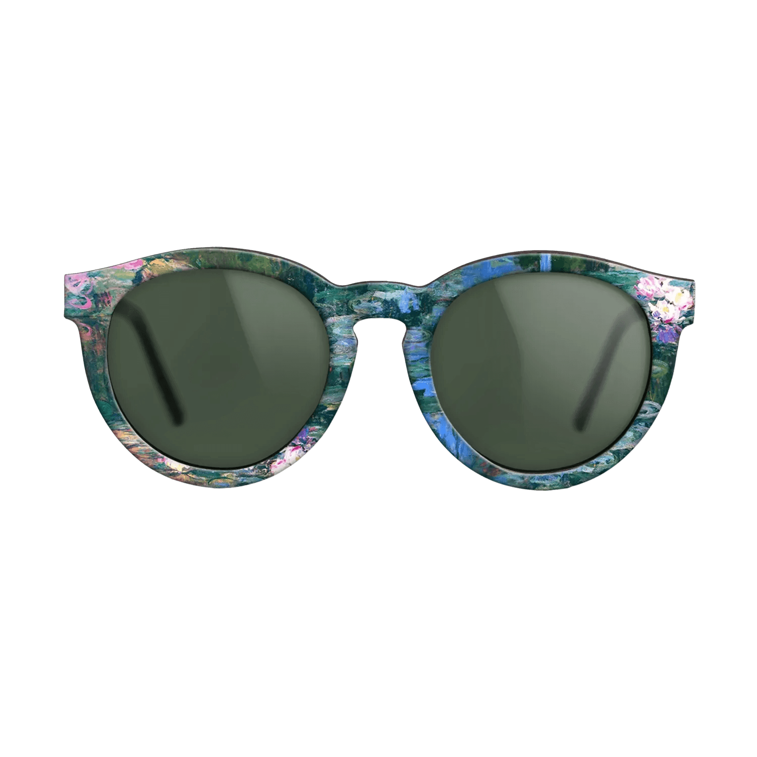 Oil Painting on Straight Grain Walnut: Rococo - Parliament, Reflections on the Thames, 1905 - Claude Monet - The Rebel - Round - 1515 - SIRIS wood optic