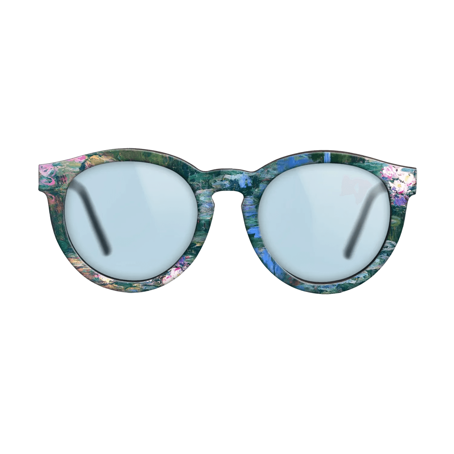 Oil Painting on Straight Grain Walnut: Rococo - Parliament, Reflections on the Thames, 1905 - Claude Monet - The Rebel - Round - 1515 - SIRIS wood optic