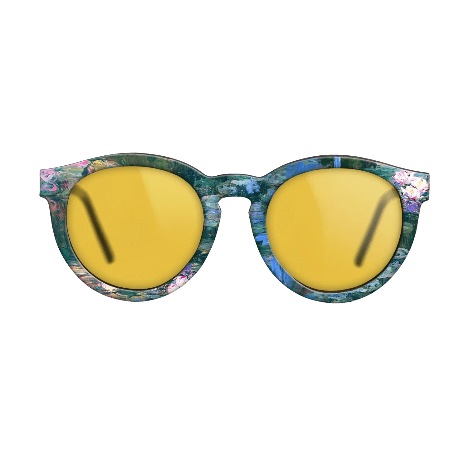 Oil Painting on Straight Grain Walnut: Rococo - Parliament, Reflections on the Thames, 1905 - Claude Monet - The Rebel - Round - 1515 - SIRIS wood optic