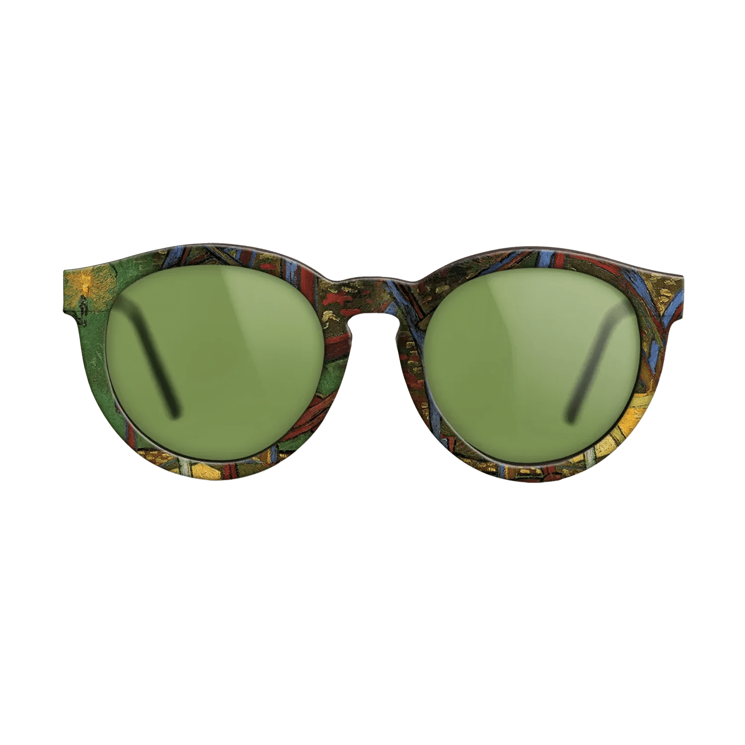 Oil Painting on Straight Grain Walnut: Rococo - Paul Gauguin's Armchair, 1888 - Vincent van Gogh - The Rebel - Round - 838 - SIRIS wood optic