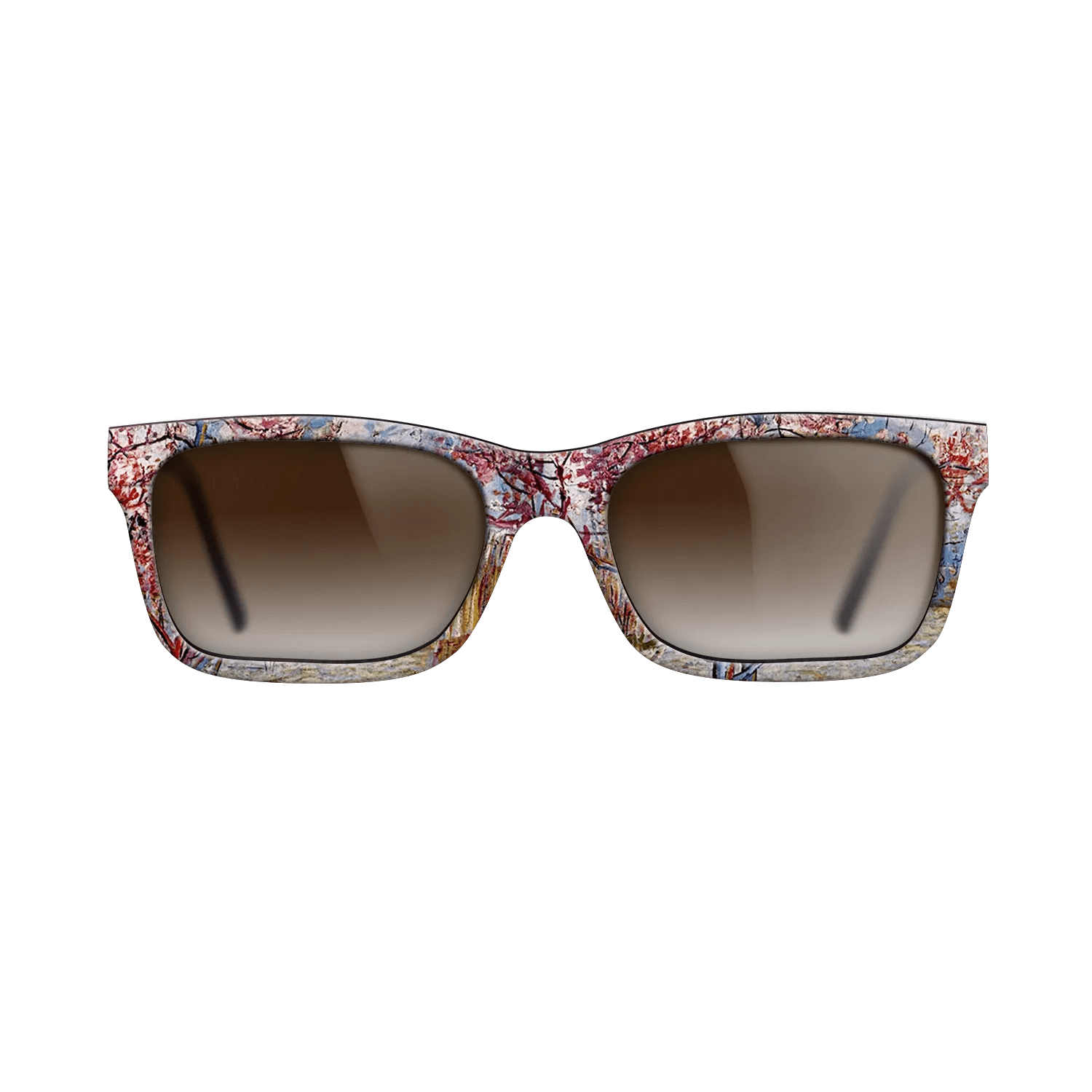 Oil Painting on Straight Grain Walnut: Rococo - Peach Tree in Bloom (in memory of Mauve), 1888 - Vincent van Gogh - The Sage - Rectangle - 1119 - SIRIS wood optic