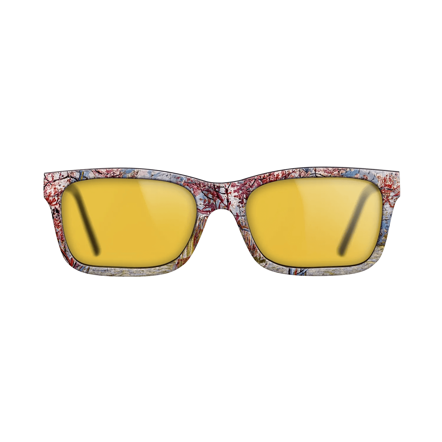 Oil Painting on Straight Grain Walnut: Rococo - Peach Tree in Bloom (in memory of Mauve), 1888 - Vincent van Gogh - The Sage - Rectangle - 1119 - SIRIS wood optic