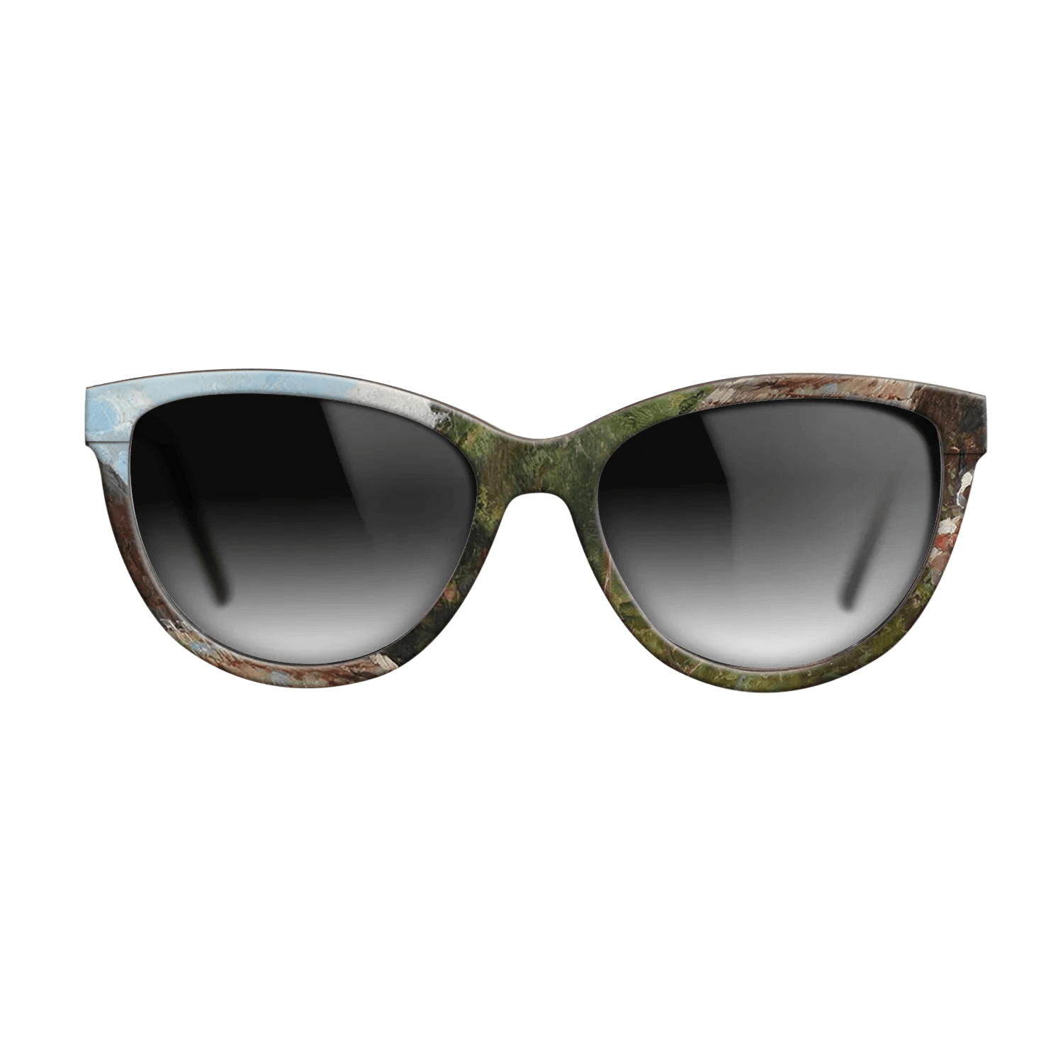 Oil Painting on Straight Grain Walnut: Rococo - Peasant Woman with Flowers, 1905 - Nicolae Vermont - The Maiden - Cat - 873 - SIRIS wood optic