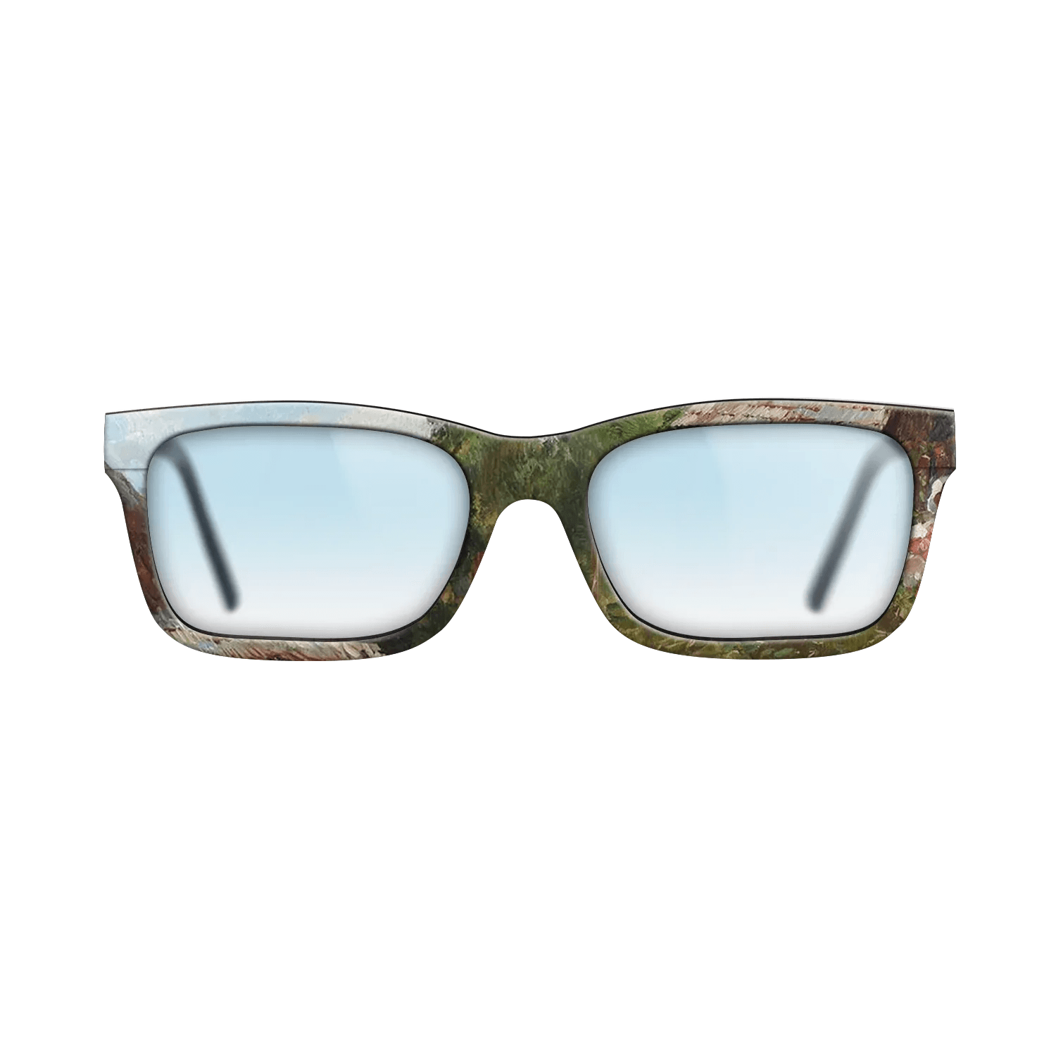 Oil Painting on Straight Grain Walnut: Rococo - Peasant Woman with Flowers, 1905 - Nicolae Vermont - The Sage - Rectangle - 873 - SIRIS wood optic