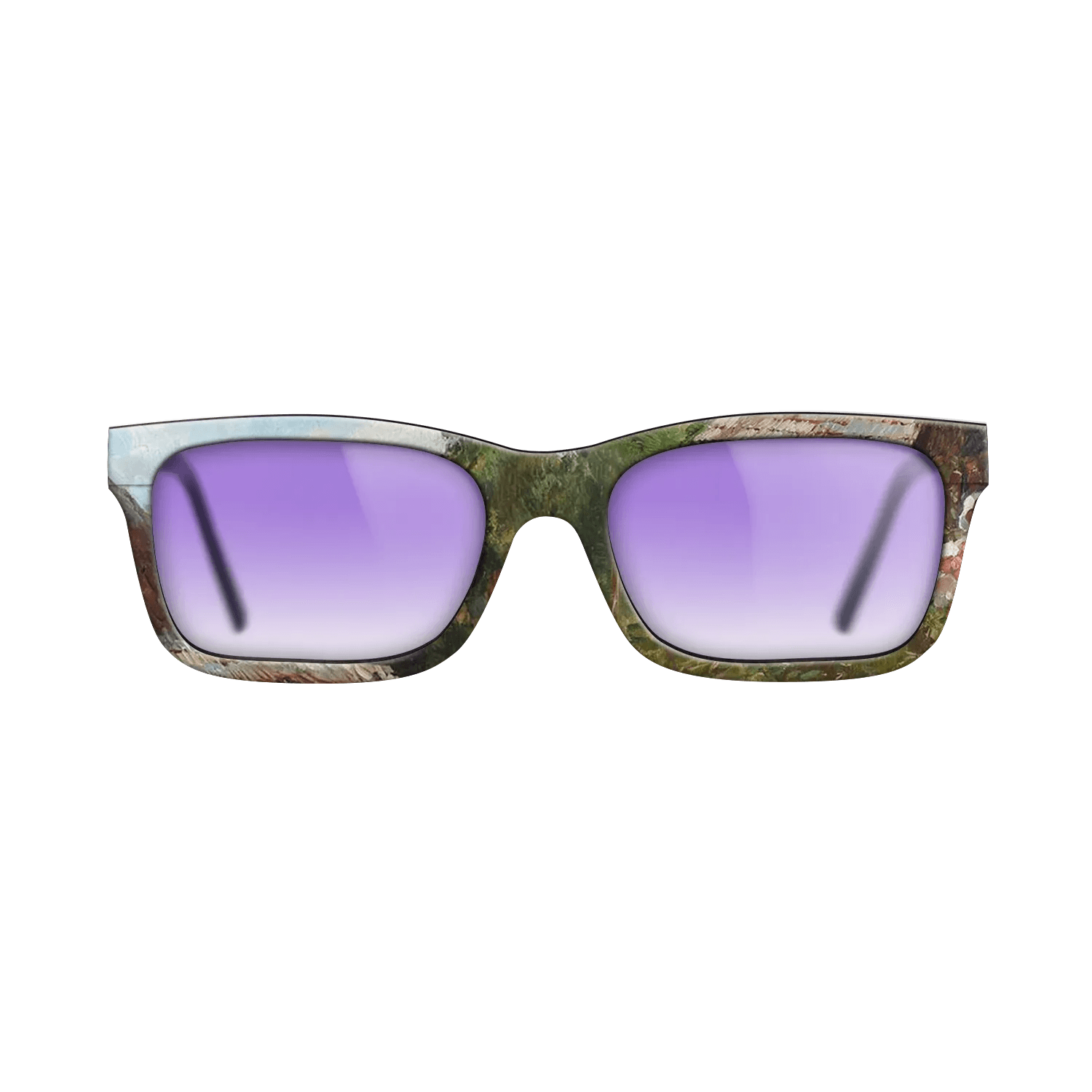 Oil Painting on Straight Grain Walnut: Rococo - Peasant Woman with Flowers, 1905 - Nicolae Vermont - The Sage - Rectangle - 873 - SIRIS wood optic