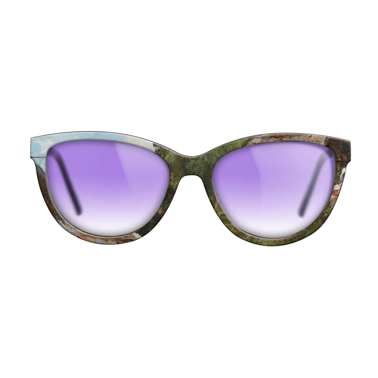 Oil Painting on Straight Grain Walnut: Rococo - Peasant Woman with Flowers, 1905 - Nicolae Vermont - The Maiden - Cat - 873 - SIRIS wood optic