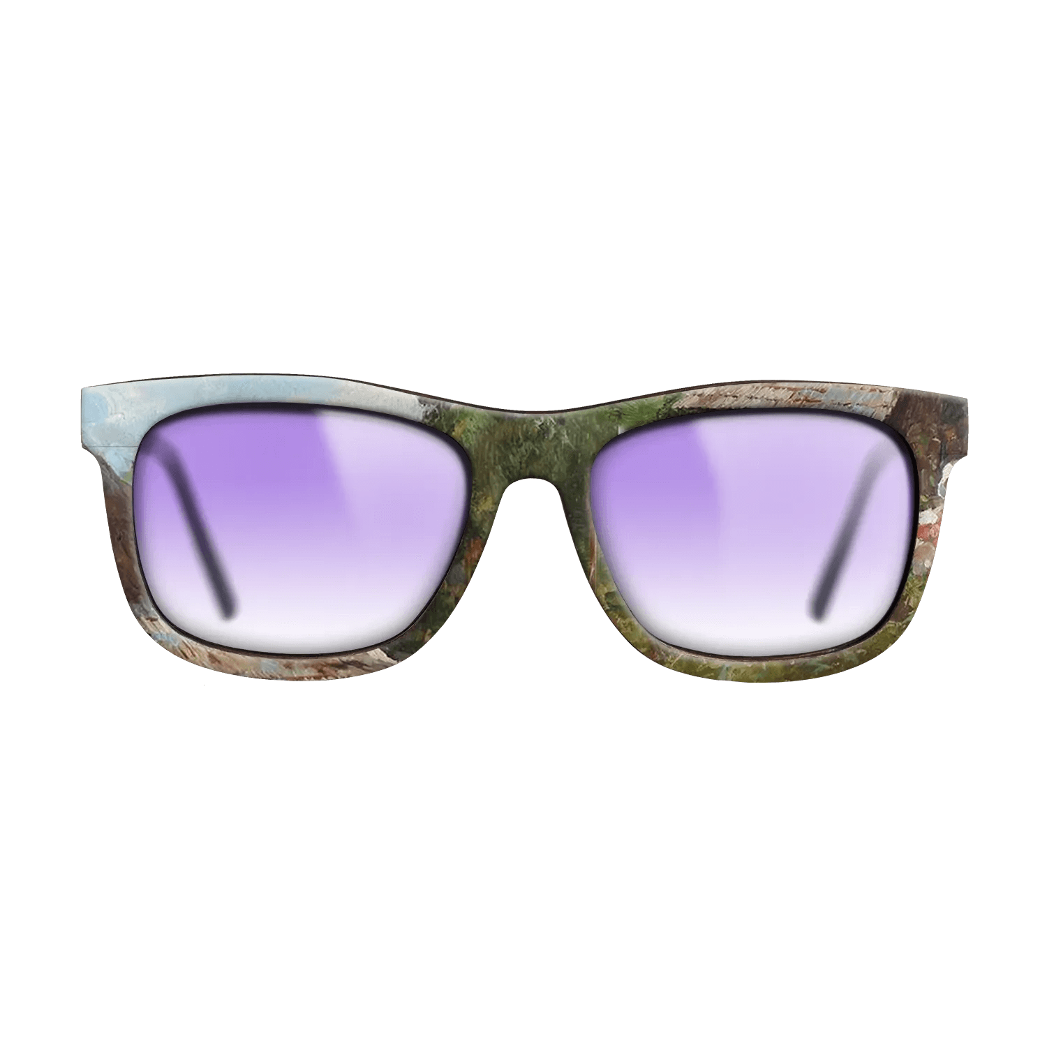 Oil Painting on Straight Grain Walnut: Rococo - Peasant Woman with Flowers, 1905 - Nicolae Vermont - The Hero - Square - 873 - SIRIS wood optic