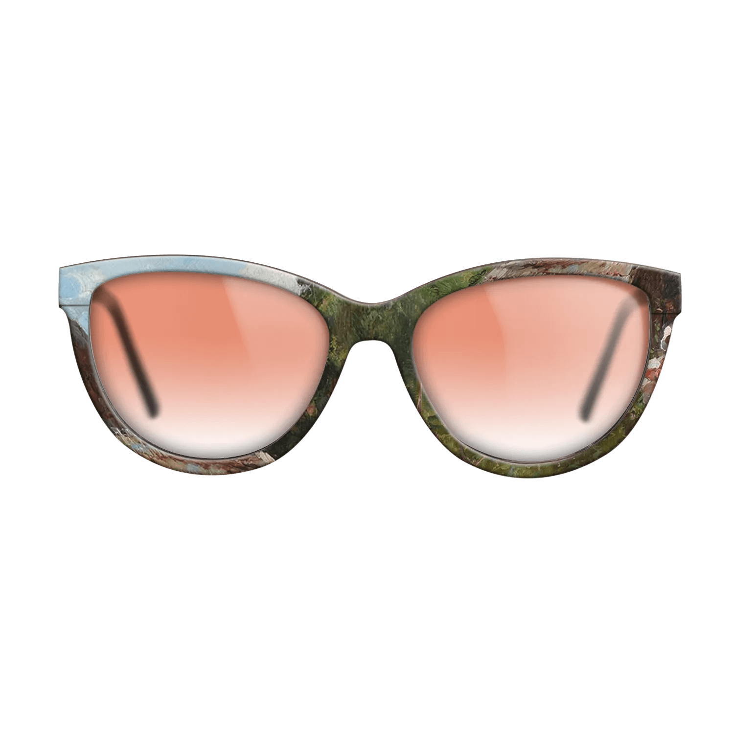 Oil Painting on Straight Grain Walnut: Rococo - Peasant Woman with Flowers, 1905 - Nicolae Vermont - The Maiden - Cat - 873 - SIRIS wood optic