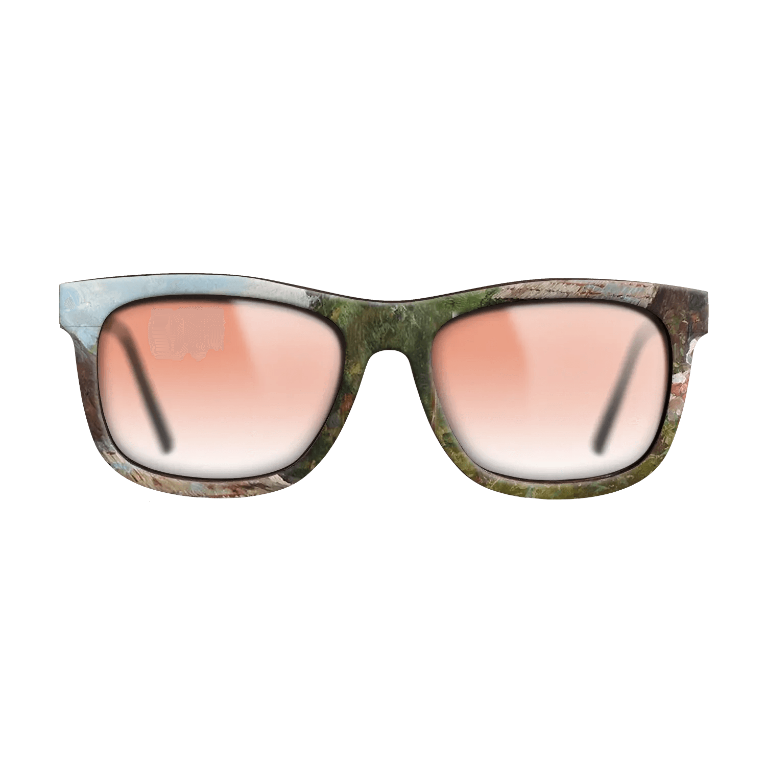 Oil Painting on Straight Grain Walnut: Rococo - Peasant Woman with Flowers, 1905 - Nicolae Vermont - The Hero - Square - 873 - SIRIS wood optic