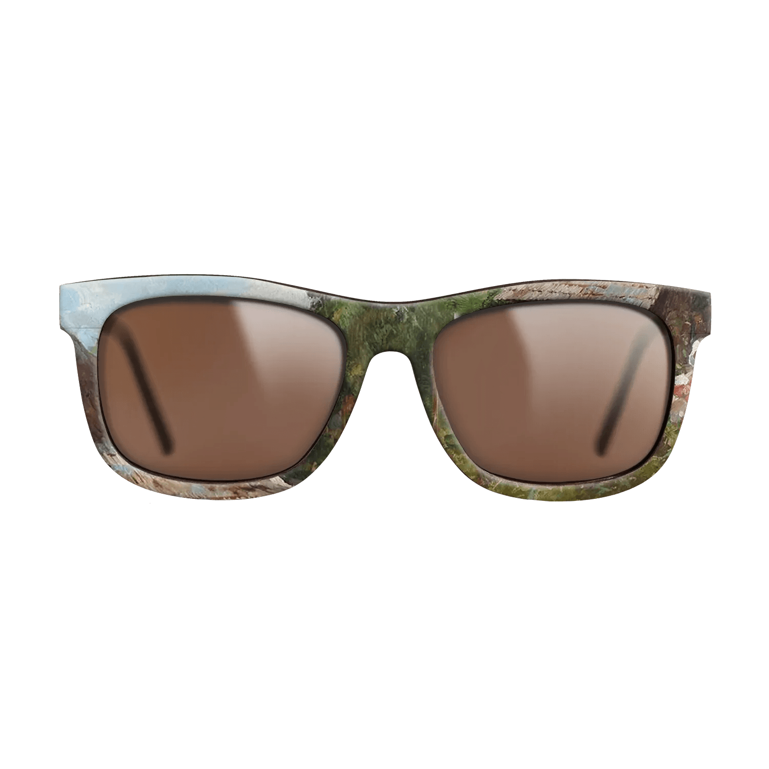 Oil Painting on Straight Grain Walnut: Rococo - Peasant Woman with Flowers, 1905 - Nicolae Vermont - The Hero - Square - 873 - SIRIS wood optic