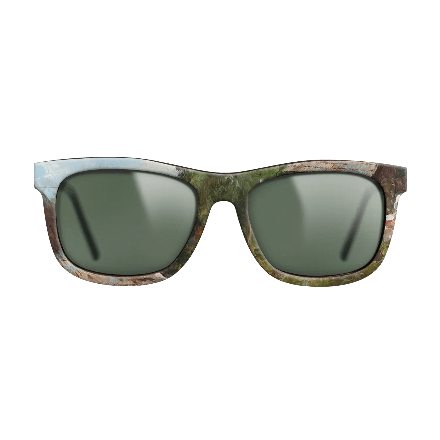 Oil Painting on Straight Grain Walnut: Rococo - Peasant Woman with Flowers, 1905 - Nicolae Vermont - The Hero - Square - 873 - SIRIS wood optic