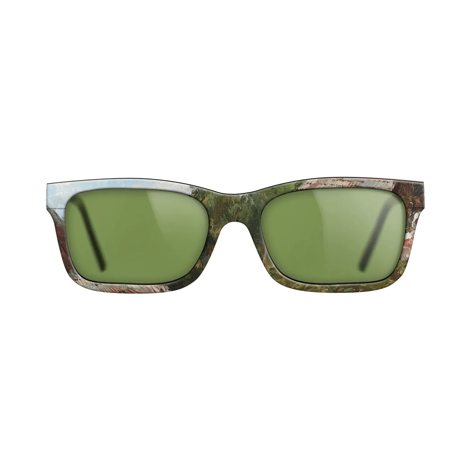 Oil Painting on Straight Grain Walnut: Rococo - Peasant Woman with Flowers, 1905 - Nicolae Vermont - The Sage - Rectangle - 873 - SIRIS wood optic