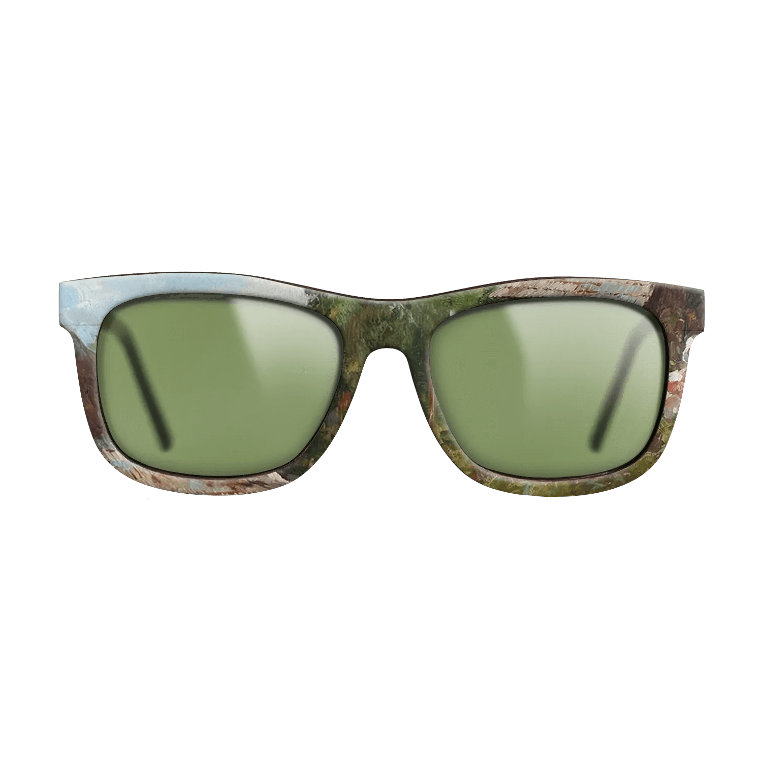 Oil Painting on Straight Grain Walnut: Rococo - Peasant Woman with Flowers, 1905 - Nicolae Vermont - The Hero - Square - 873 - SIRIS wood optic