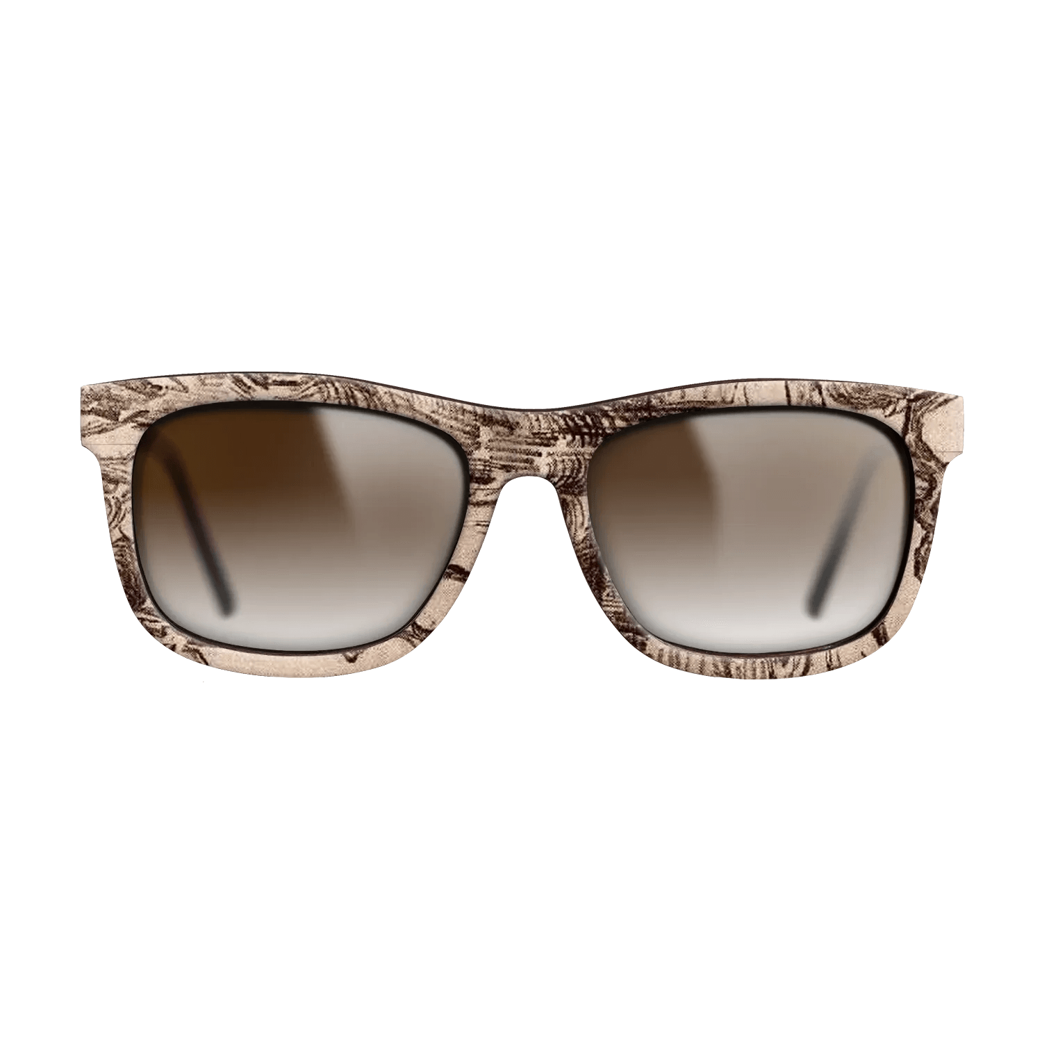 Oil Painting on Straight Grain Walnut: Rococo - Pine Trees Seen against the Wall of the Asylum, 1889 - Vincent van Gogh - The Hero - Square - 1651 - SIRIS wood optic