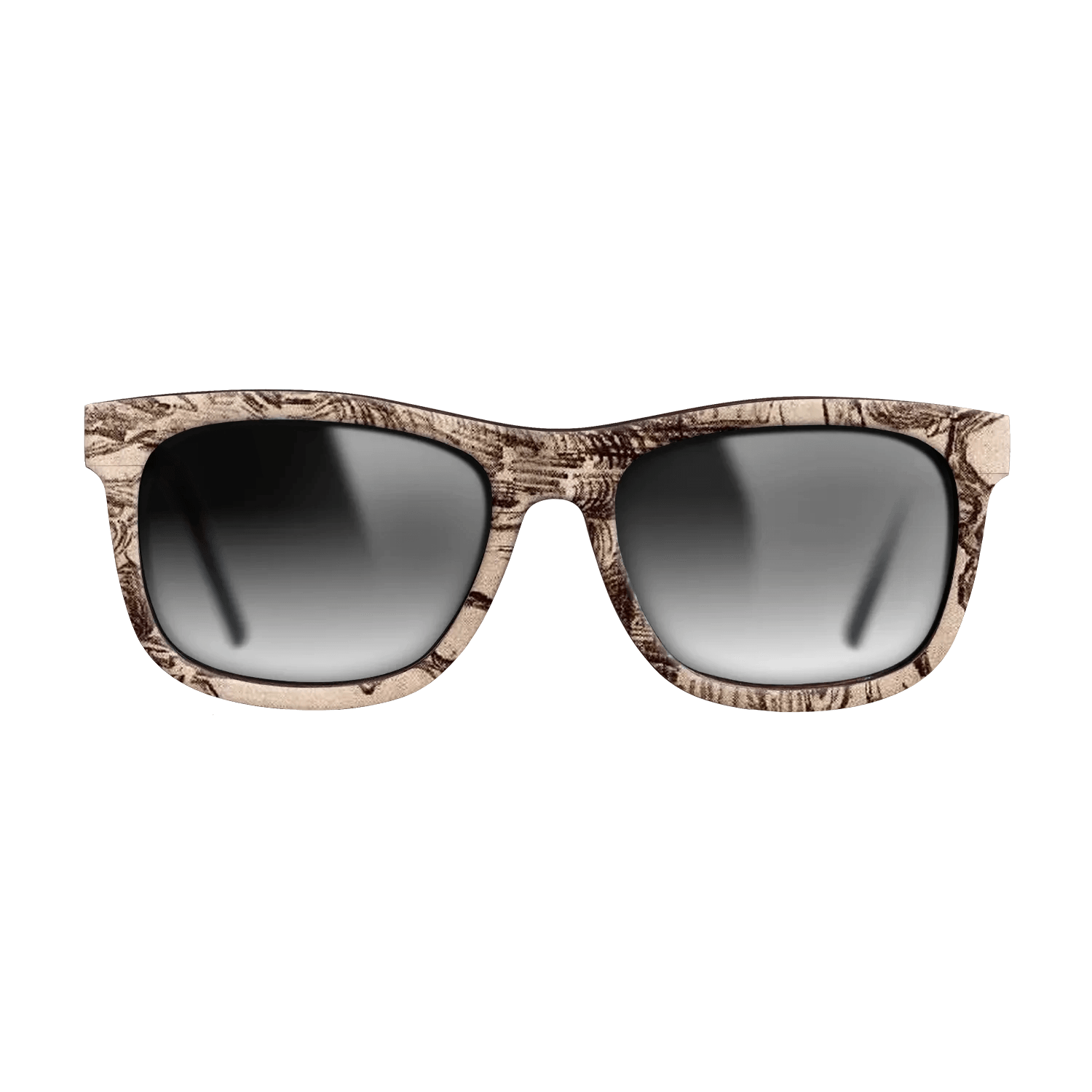 Oil Painting on Straight Grain Walnut: Rococo - Pine Trees Seen against the Wall of the Asylum, 1889 - Vincent van Gogh - The Hero - Square - 1651 - SIRIS wood optic