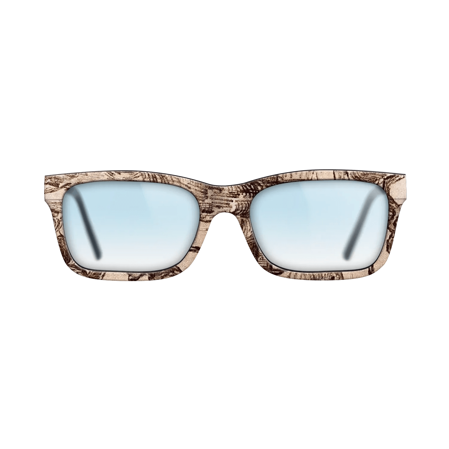 Oil Painting on Straight Grain Walnut: Rococo - Pine Trees Seen against the Wall of the Asylum, 1889 - Vincent van Gogh - The Sage - Rectangle - 1651 - SIRIS wood optic