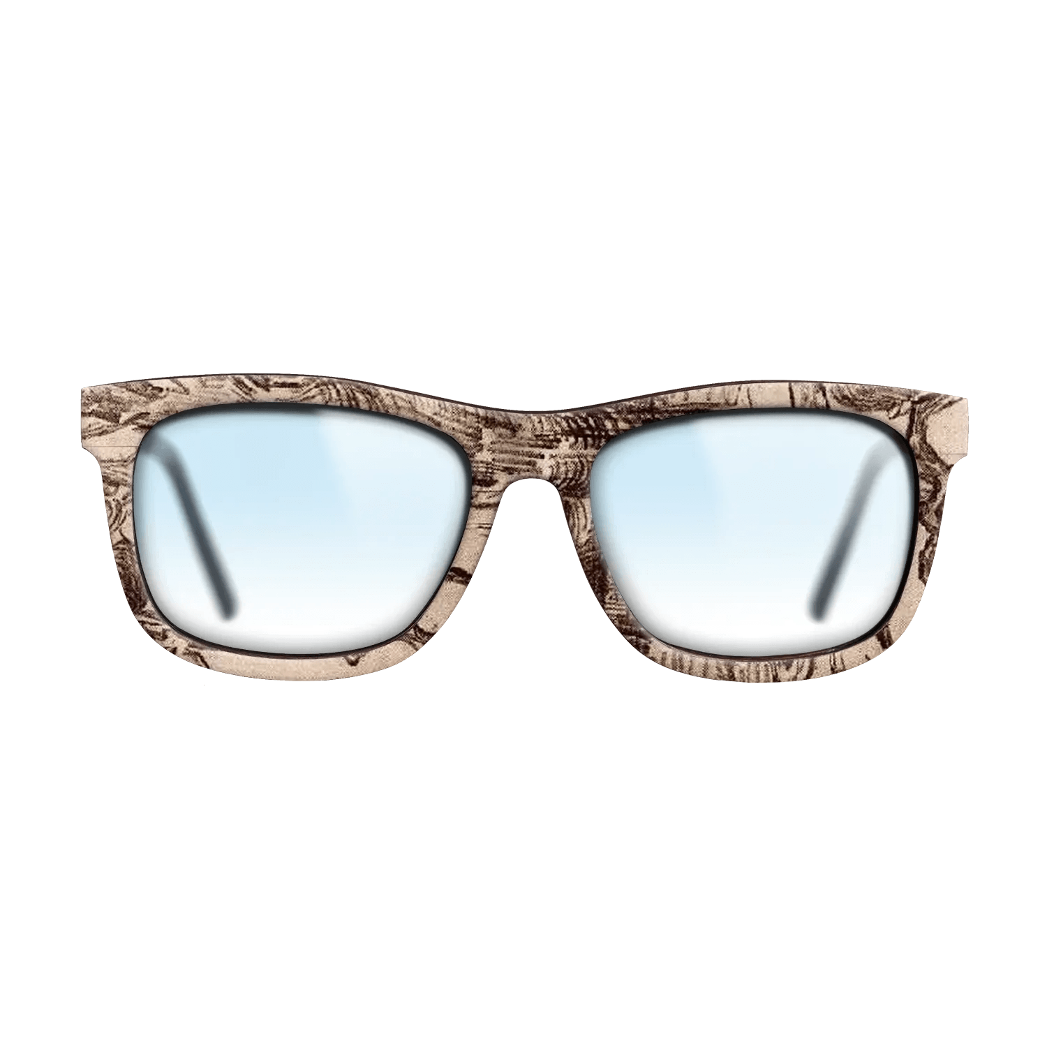 Oil Painting on Straight Grain Walnut: Rococo - Pine Trees Seen against the Wall of the Asylum, 1889 - Vincent van Gogh - The Hero - Square - 1651 - SIRIS wood optic