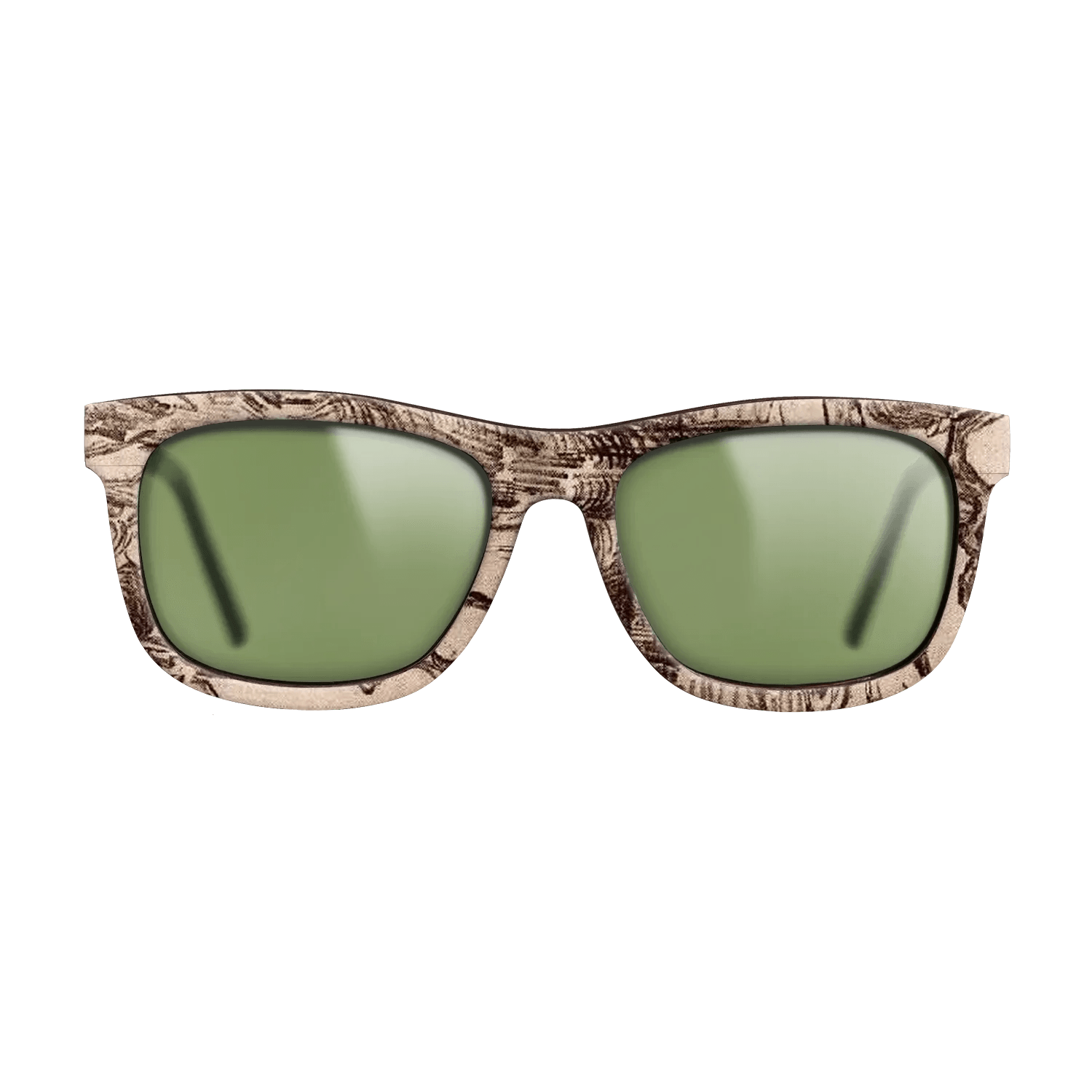 Oil Painting on Straight Grain Walnut: Rococo - Pine Trees Seen against the Wall of the Asylum, 1889 - Vincent van Gogh - The Hero - Square - 1651 - SIRIS wood optic