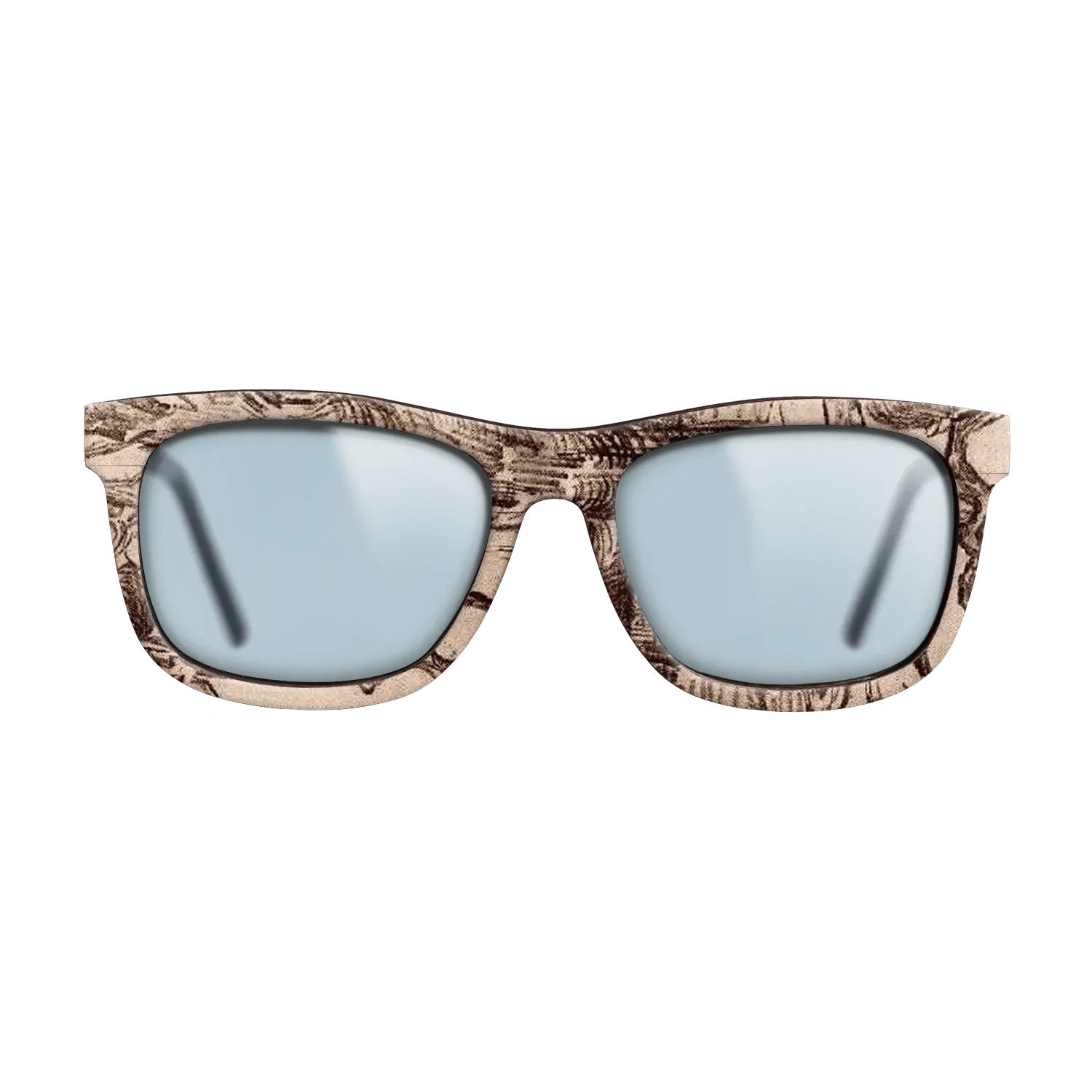 Oil Painting on Straight Grain Walnut: Rococo - Pine Trees Seen against the Wall of the Asylum, 1889 - Vincent van Gogh - The Hero - Square - 1651 - SIRIS wood optic