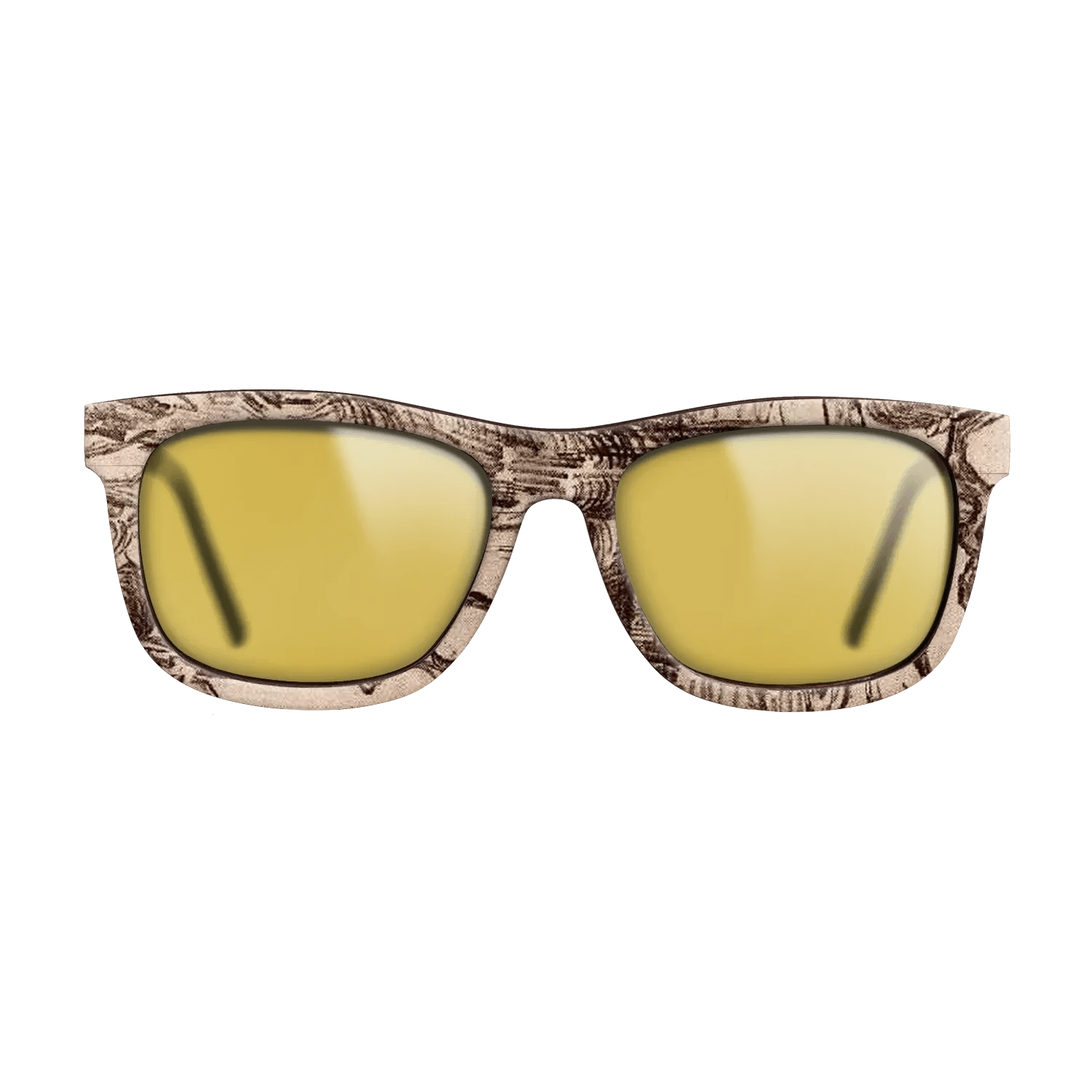 Oil Painting on Straight Grain Walnut: Rococo - Pine Trees Seen against the Wall of the Asylum, 1889 - Vincent van Gogh - The Hero - Square - 1651 - SIRIS wood optic