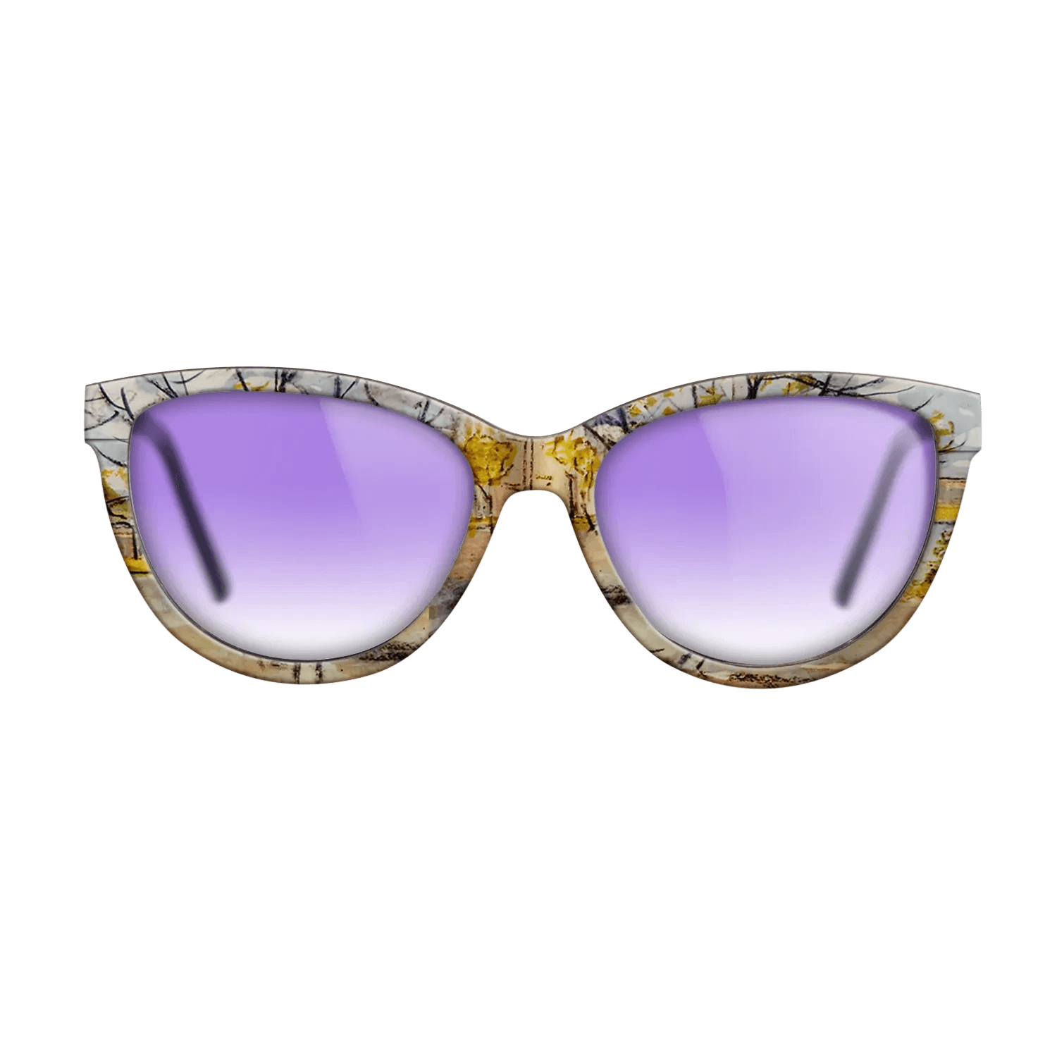 Oil Painting on Straight Grain Walnut: Rococo - Pink Peach Trees, 1888 - Vincent van Gogh - The Maiden - Cat - 1559 - SIRIS wood optic