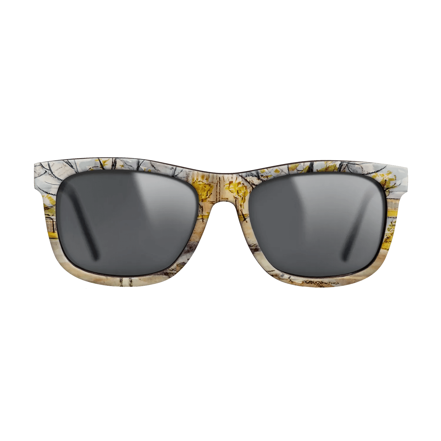 Oil Painting on Straight Grain Walnut: Rococo - Pink Peach Trees, 1888 - Vincent van Gogh - The Hero - Square - 1559 - SIRIS wood optic