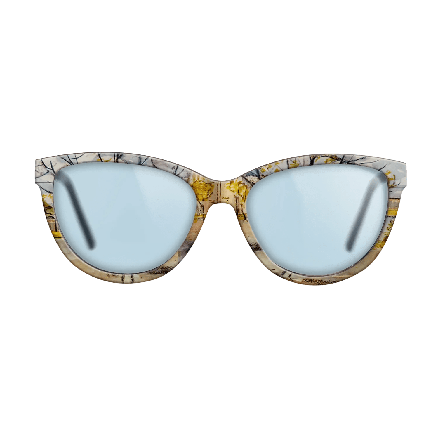 Oil Painting on Straight Grain Walnut: Rococo - Pink Peach Trees, 1888 - Vincent van Gogh - The Maiden - Cat - 1559 - SIRIS wood optic