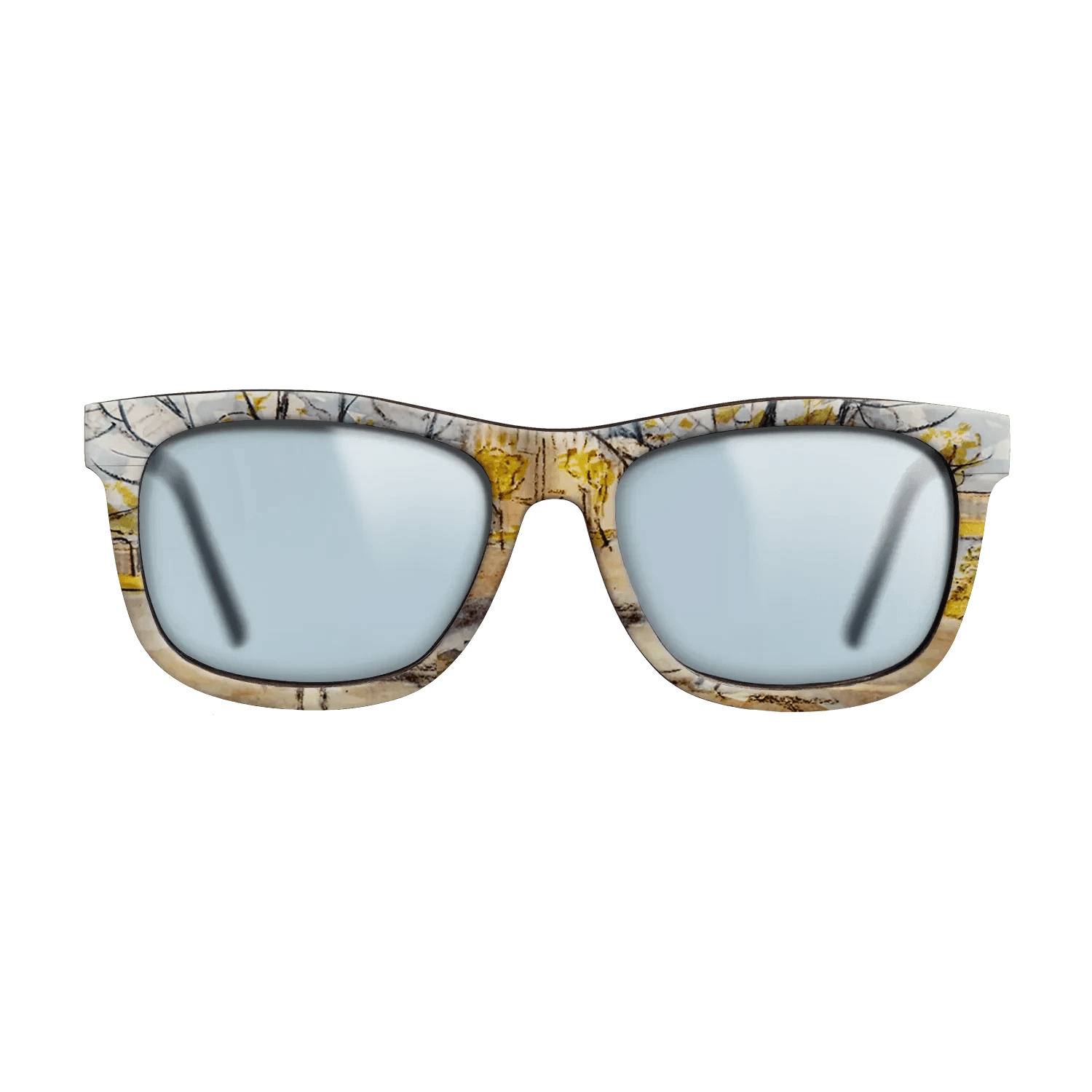 Oil Painting on Straight Grain Walnut: Rococo - Pink Peach Trees, 1888 - Vincent van Gogh - The Hero - Square - 1559 - SIRIS wood optic