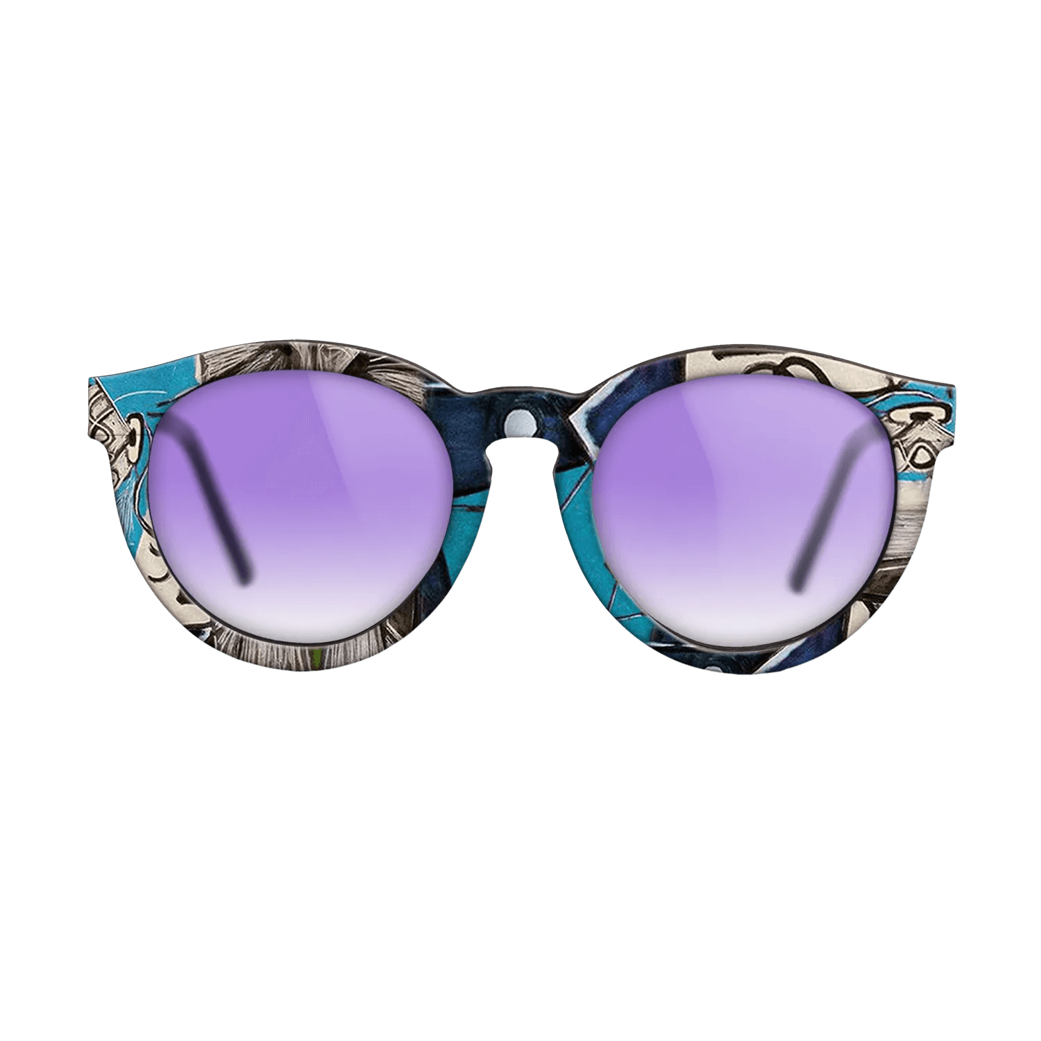 Oil Painting on Straight Grain Walnut: Rococo - Portrait of Sylvette David in green chair, 1954 - Pablo Picasso - The Rebel - Round - 1699 - SIRIS wood optic