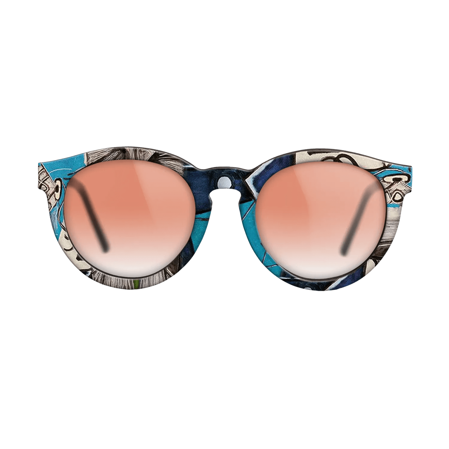 Oil Painting on Straight Grain Walnut: Rococo - Portrait of Sylvette David in green chair, 1954 - Pablo Picasso - The Rebel - Round - 1699 - SIRIS wood optic